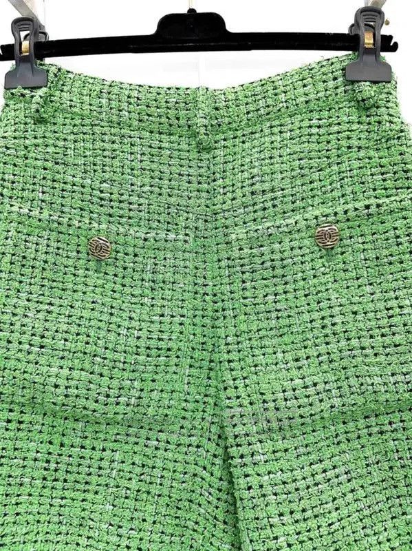 Chanel Chanel Green Cotton Blend Women's Shorts . Size 23" - 9 Thumbnail