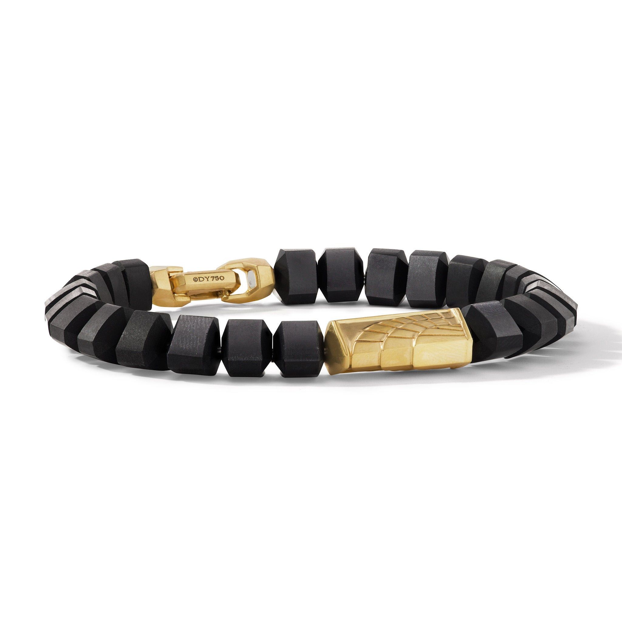 David Yurman oc11z1025 Bracelet with Black Onyx and 18K Yellow Gold Size ONE SIZE - 1 Preview