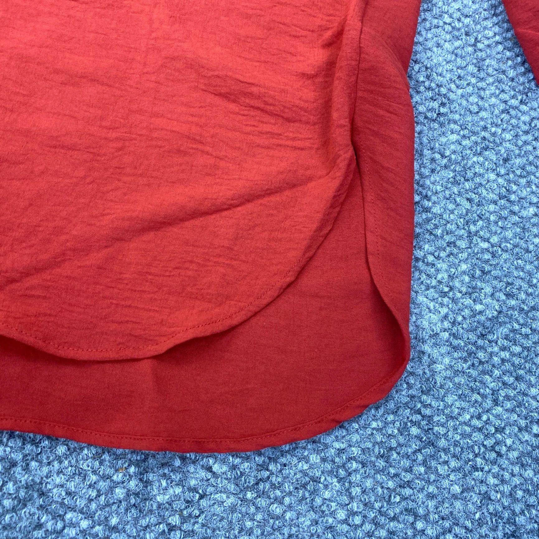Vintage Cotton Beu Womens Shirt 3X Burnt Orange Long Sleeve Oversized Ballon Sleeve Blouse Shirt Casual Womens 3X Orange Size XXL / US 16-18 / IT 52-54 - 6 Thumbnail