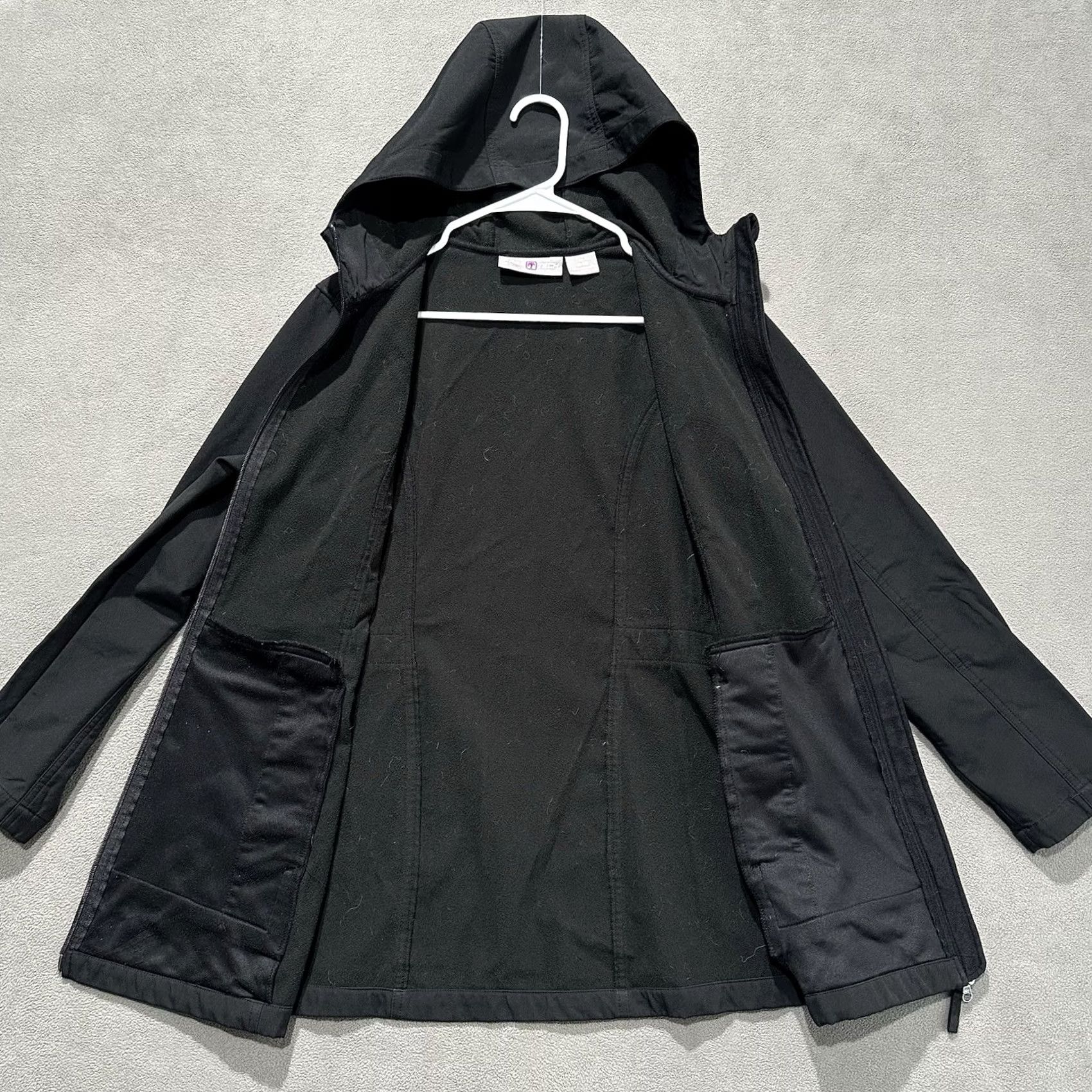 Vintage VINTAGE FreeTech Jacket Womens M Black Softshell Lined Full Zip Hooded Water Resistant GUC Regular Fit Outdoor Mens Womens Boys Girls Size M / US 6-8 / IT 42-44 - 3 Thumbnail