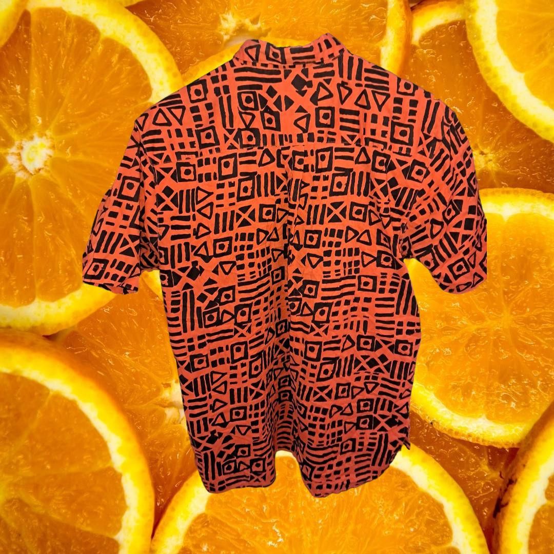 Other 80s Tangiers Orange and Black Geometric Shape 3 Button Short Size US S / EU 44-46 / 1 - 4 Thumbnail