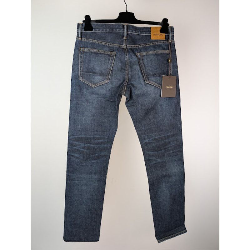 Tom Ford o1rshd1 Straight-Fit Denim Jeans in Navy Size US 33 - 11 Thumbnail