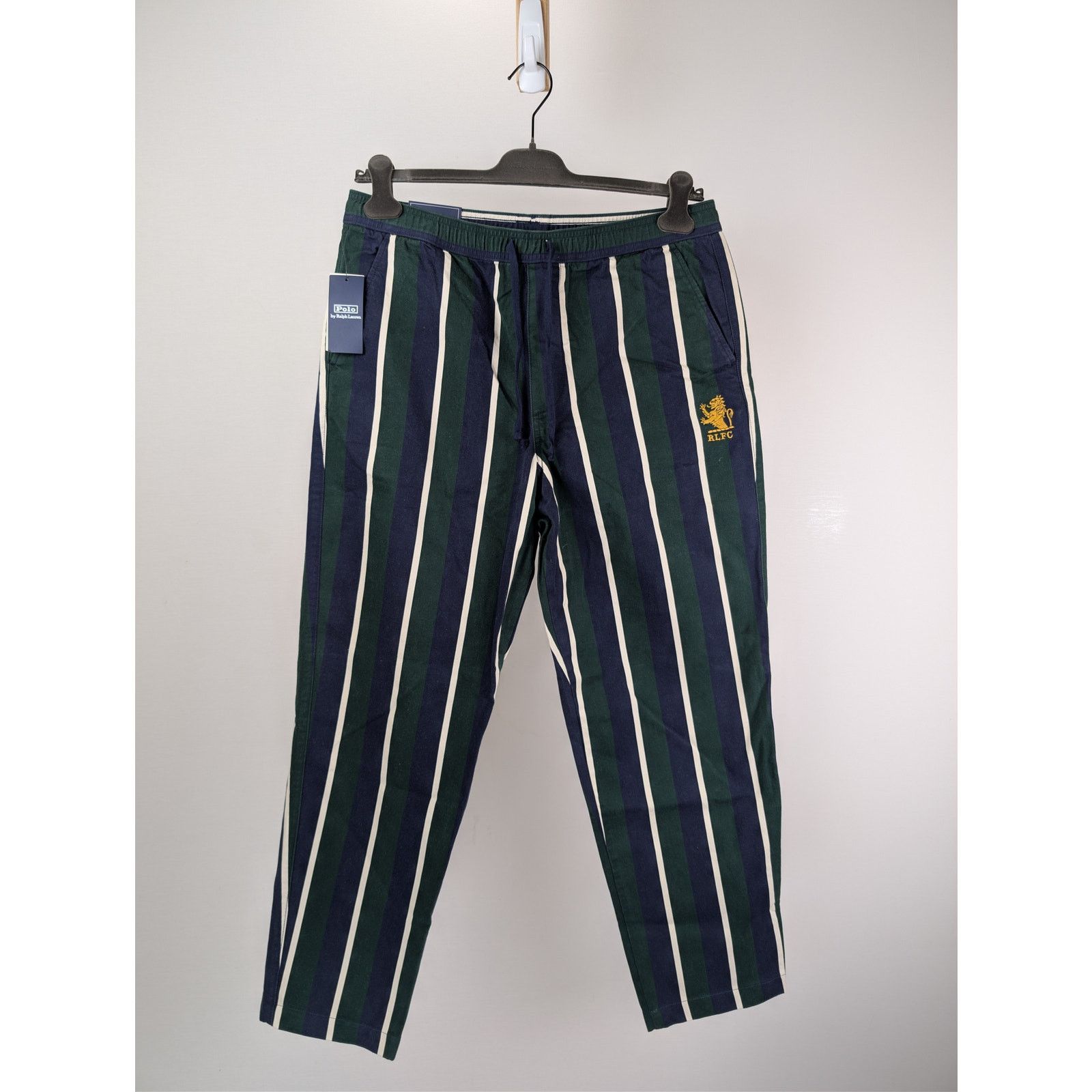 Polo Ralph Lauren o1rshd1 CC20 Relaxed Fit Striped Sateen Trouser Multicolor Size US 32 / EU 48 - 1 Thumbnail