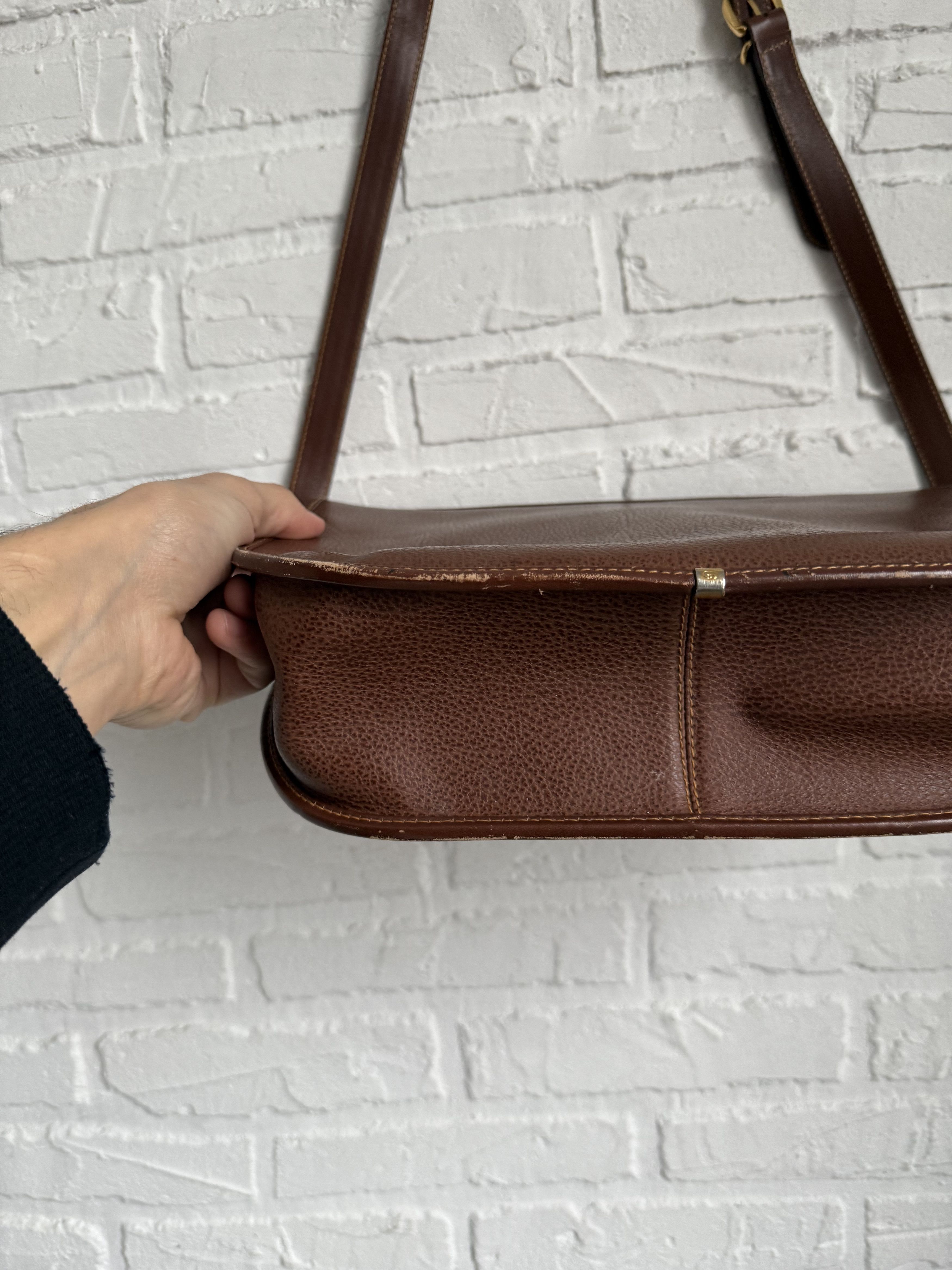 Gucci Vintage 1970s Gucci GG crest Brown shoulder bag Size ONE SIZE - 8 Thumbnail