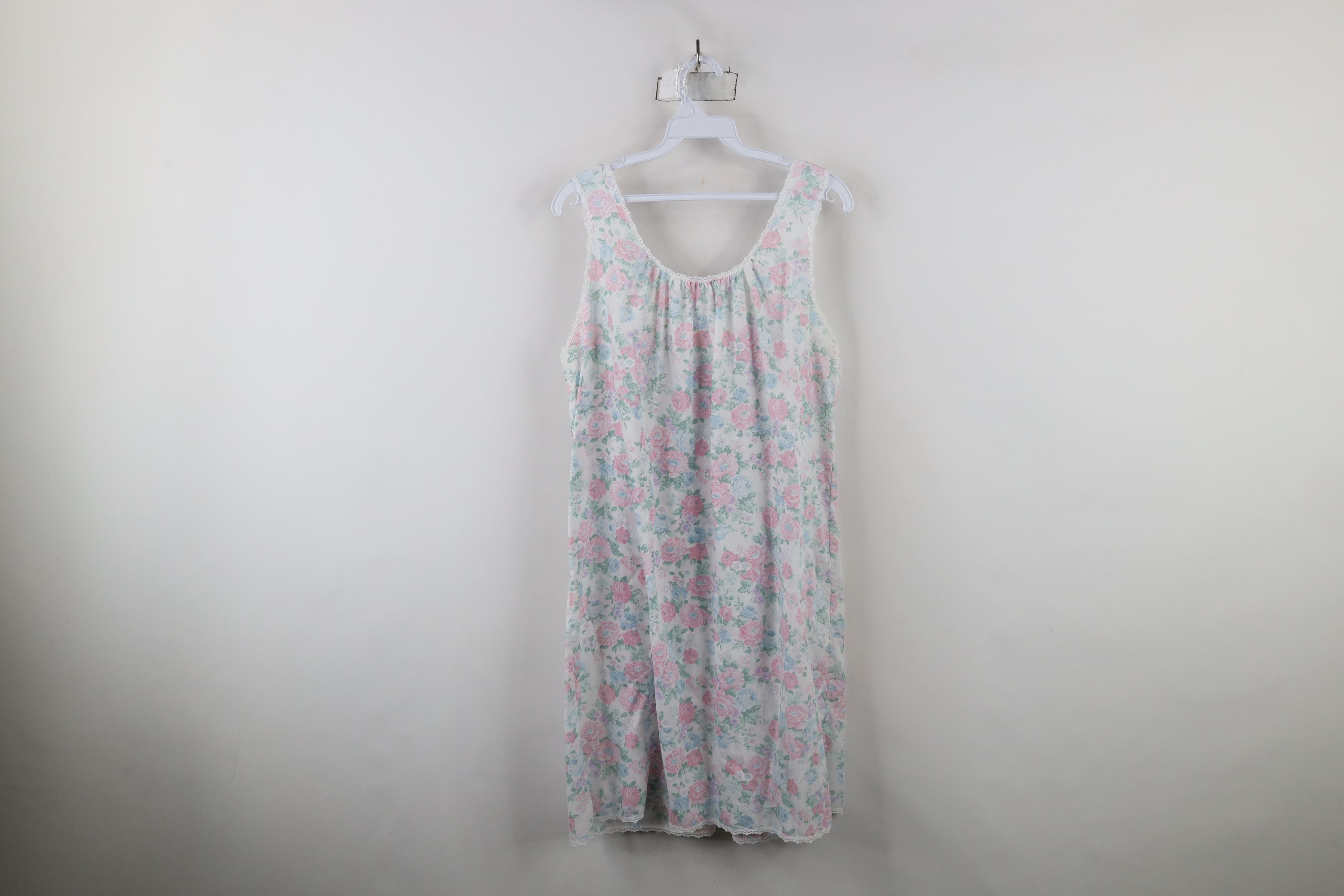 Vintage Vintage 90s Miss Elaine Floral Night Gown Sleeping Shirt USA Size S / US 4 / IT 40 - 9 Thumbnail