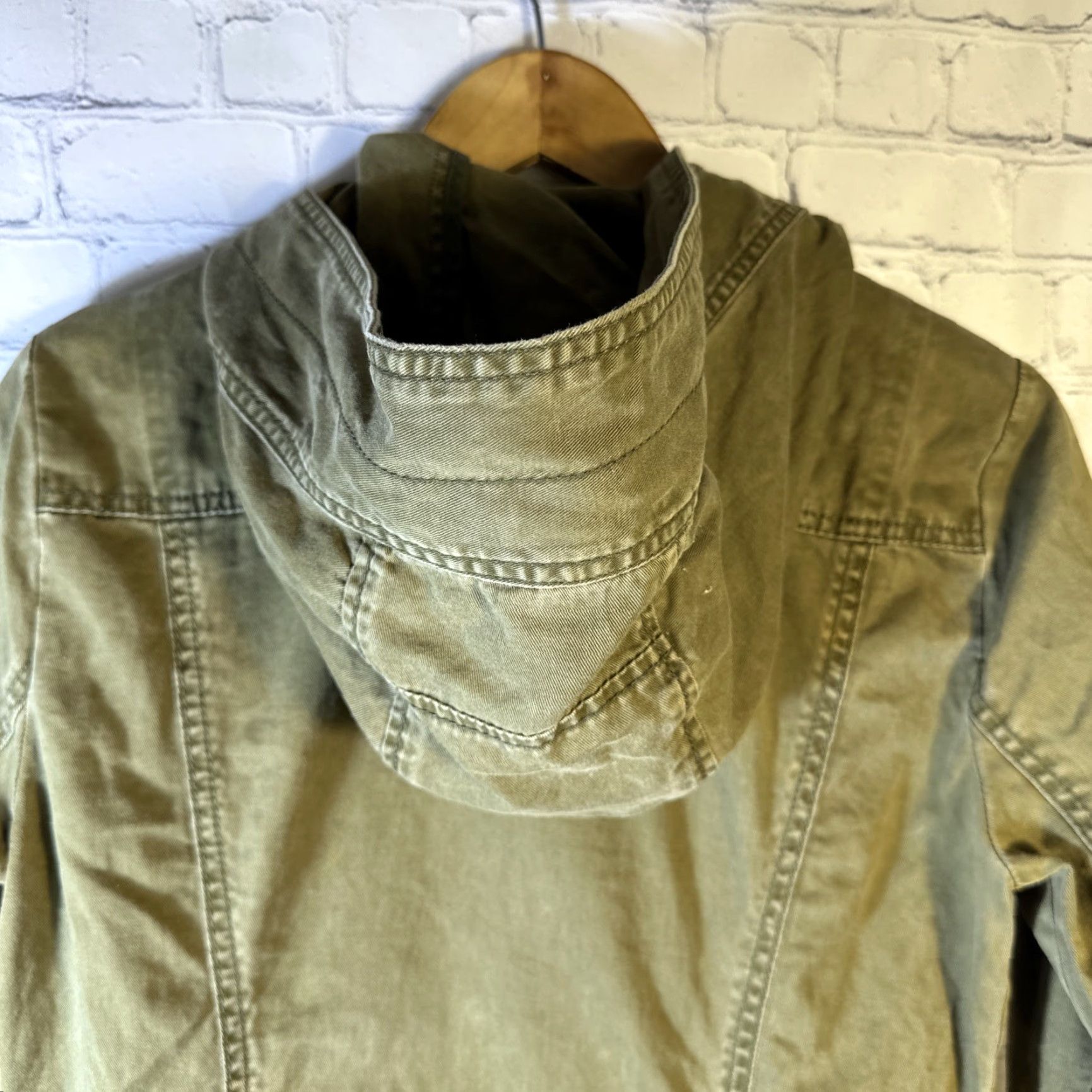 Abercrombie & Fitch Abercrombie & Fitch Utility Outerwear Jacket Hooded Medium Military Green Size M / US 6-8 / IT 42-44 - 6 Thumbnail
