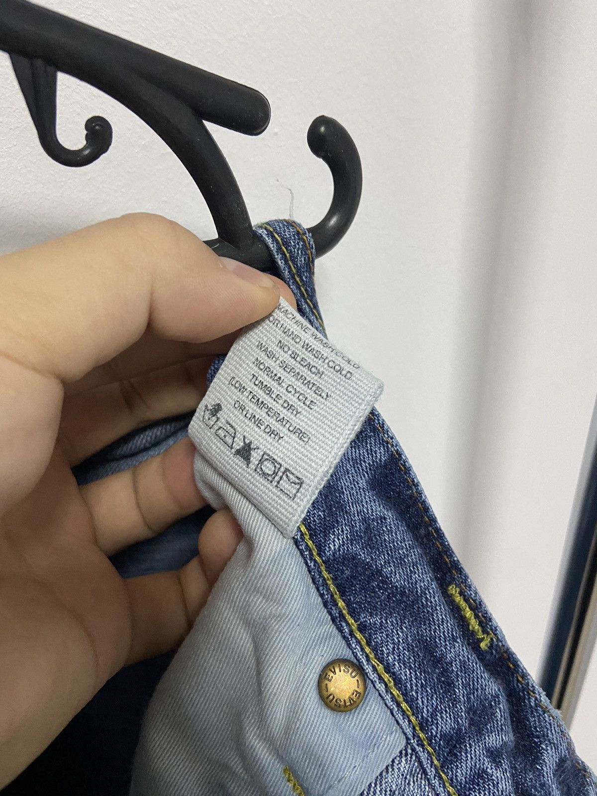 Evisu Pants Seagull logo Vintage Selvedge jeans