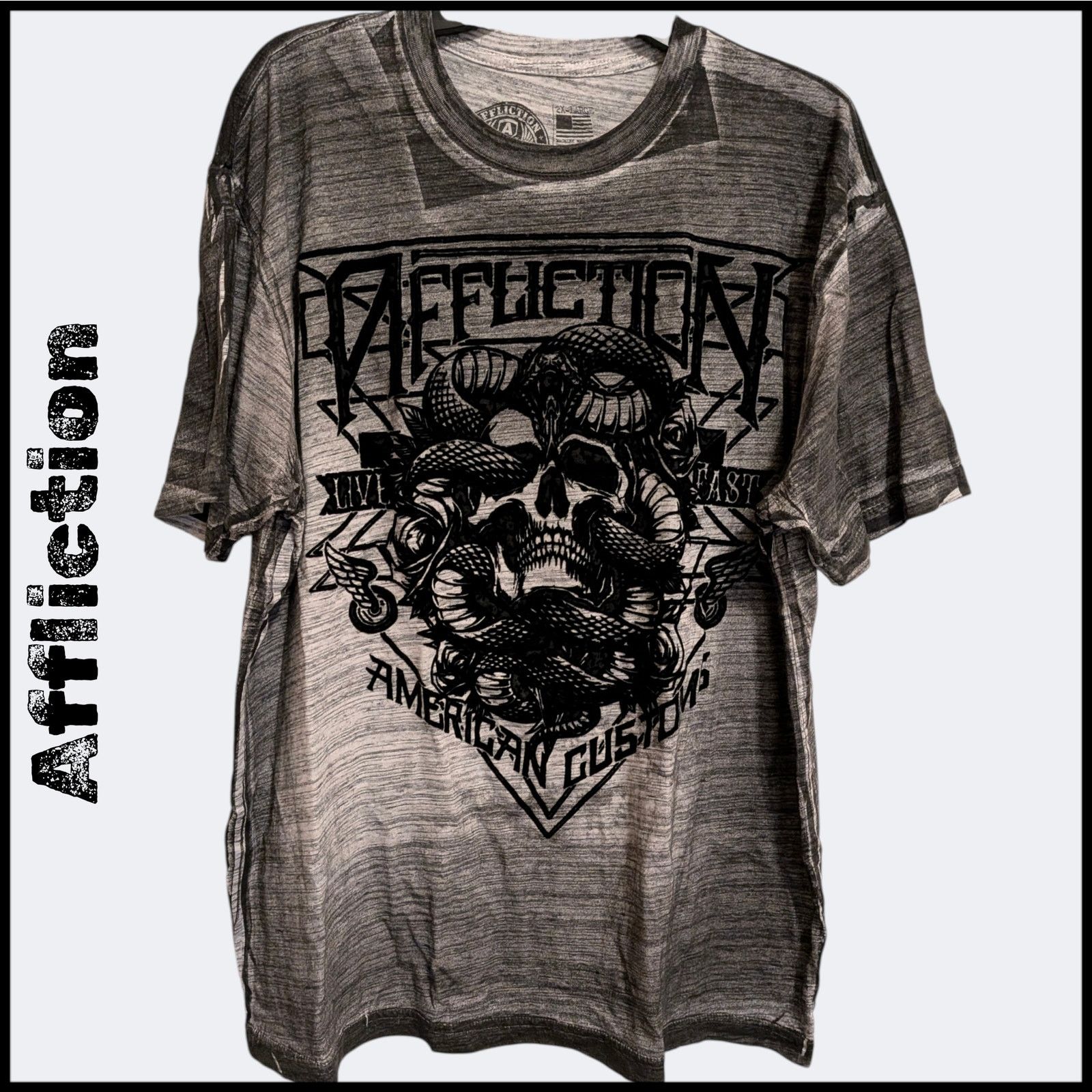 Affliction AFFLICTION American Customs Skull Wings Spade Red Velvet L Size US L / EU 52-54 / 3 - 1 Thumbnail