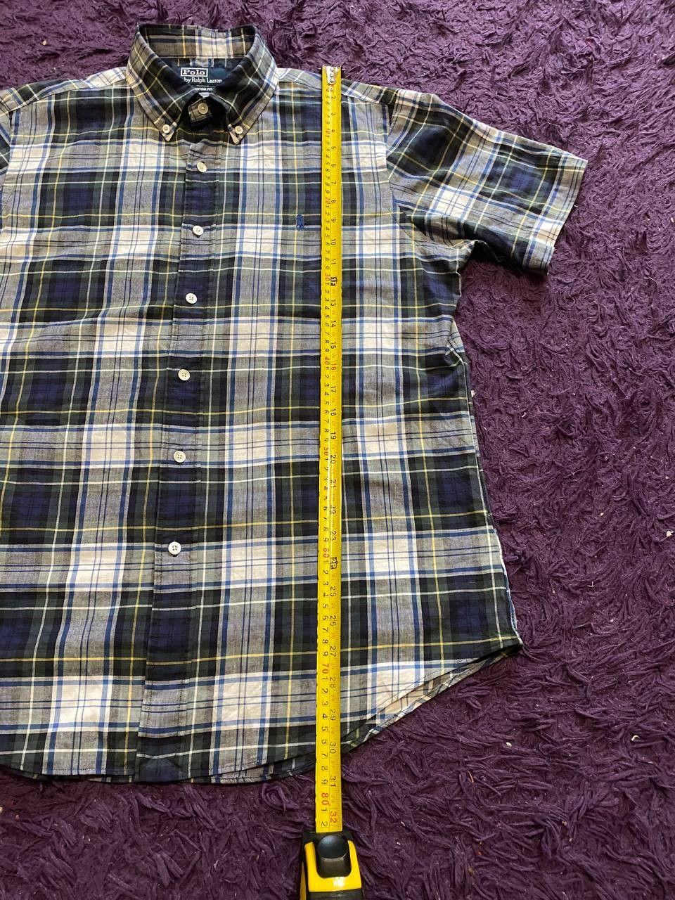 Polo Ralph Lauren POLO RALPH LAUREN Plaid Button Up Cotton SHORT Sleeve Shirt Size US L / EU 52-54 / 3 - 7 Thumbnail