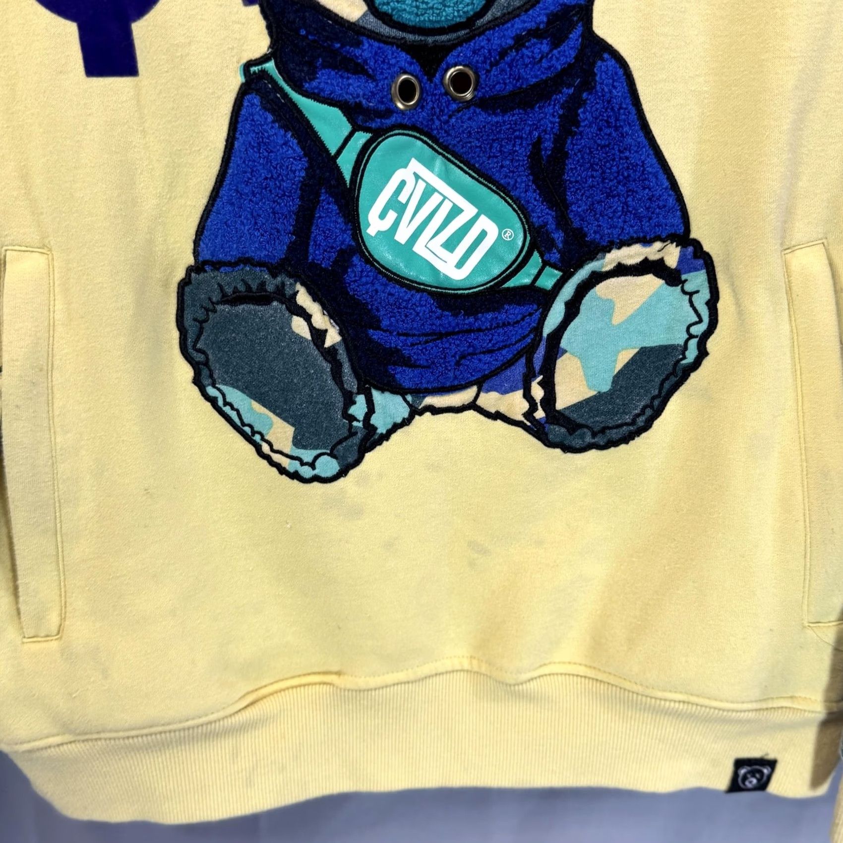 Vintage VINTAGE CivilizeD Sweatshirt Mens S Yellow CamO Bear Graphic Crewneck Pullover Streetwear Size US S / EU 44-46 / 1 - 4 Thumbnail