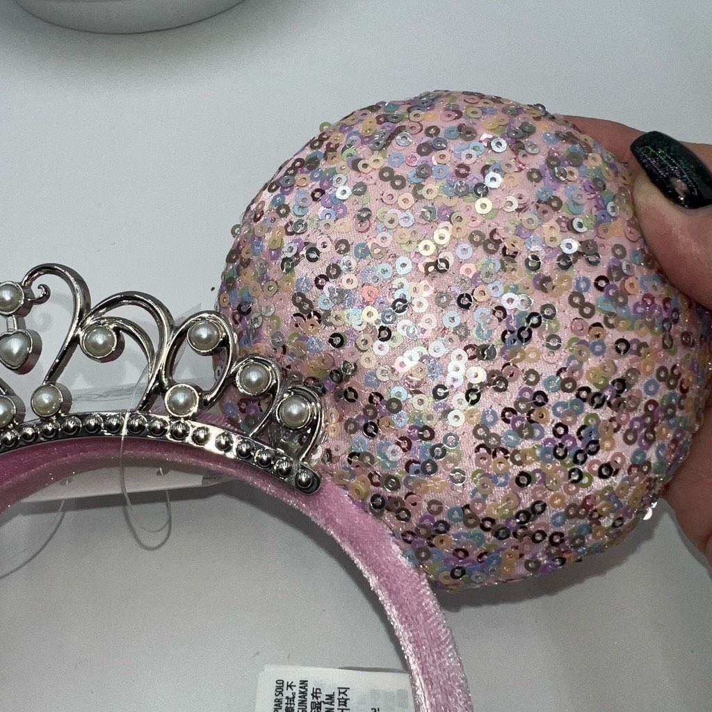 Disney Disney Parks Minnie Mouse Ear Headband Pink Party Bow Princess Crown New W Tag Size ONE SIZE - 2 Thumbnail