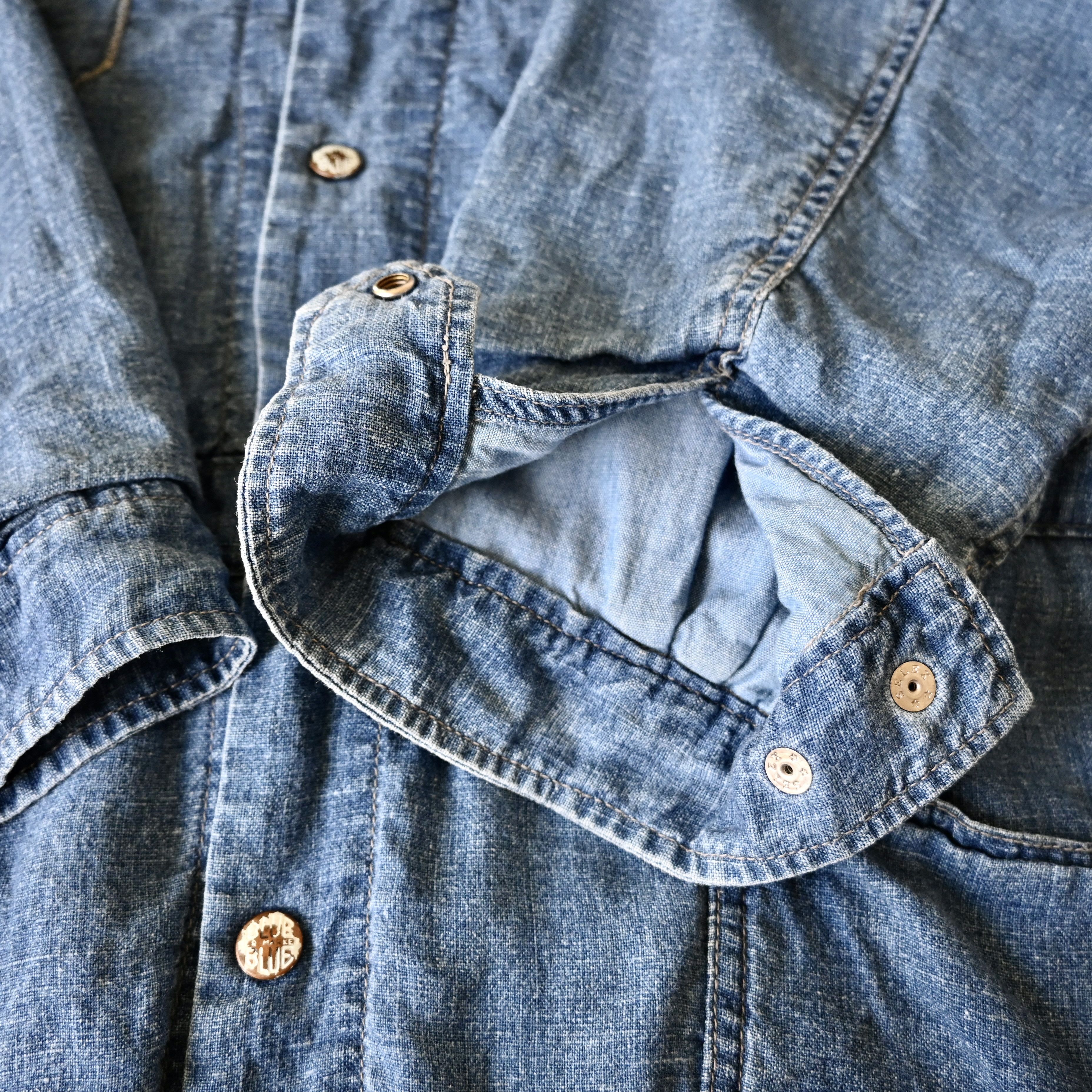 Blue Blue Japan RARE, Vintage 1980s BLUE BLUE indigo slub shell parka Size US L / EU 52-54 / 3 - 17 Thumbnail