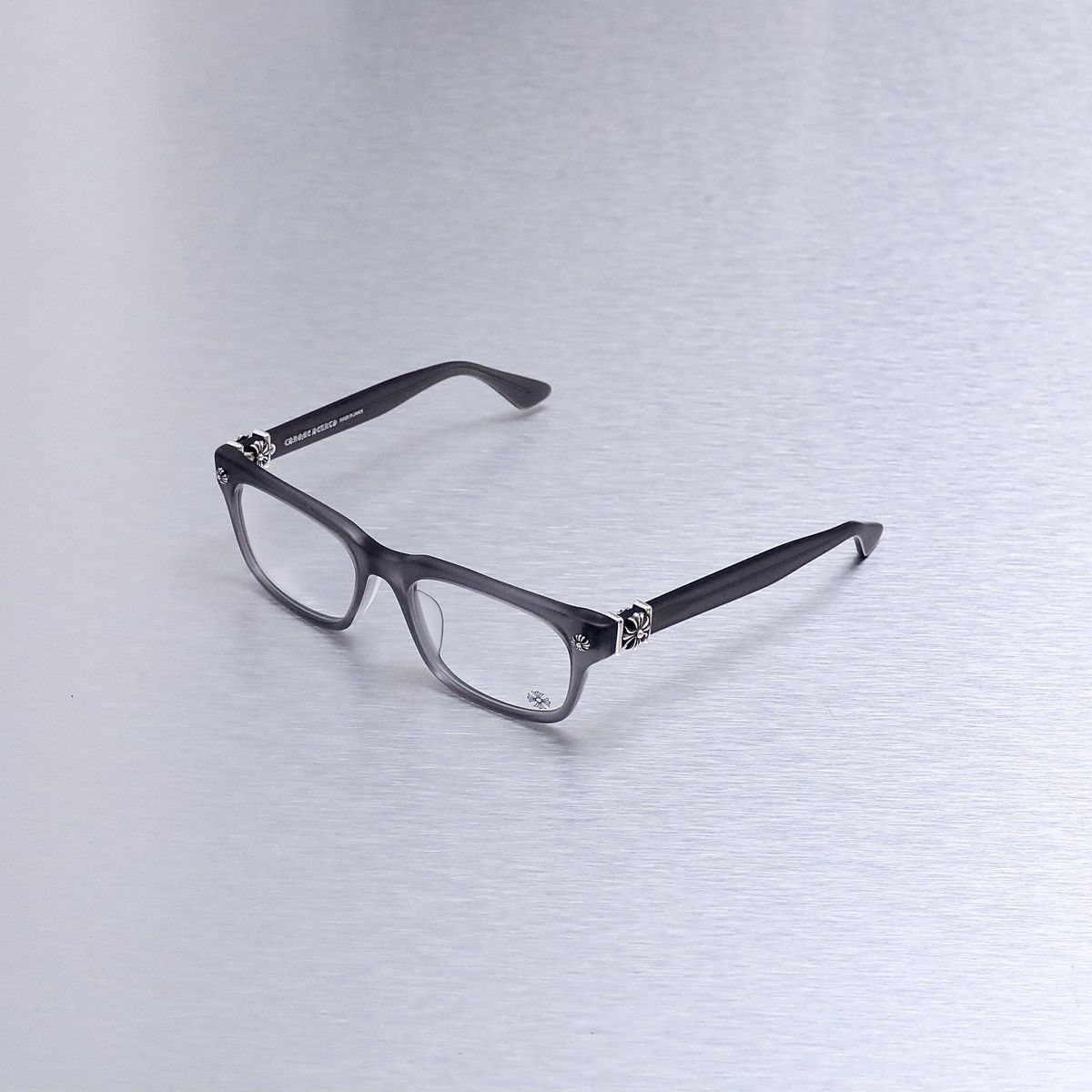 image of Chrome Hearts Vagilante Matte Graphite Glasses in New Graphite, Men's