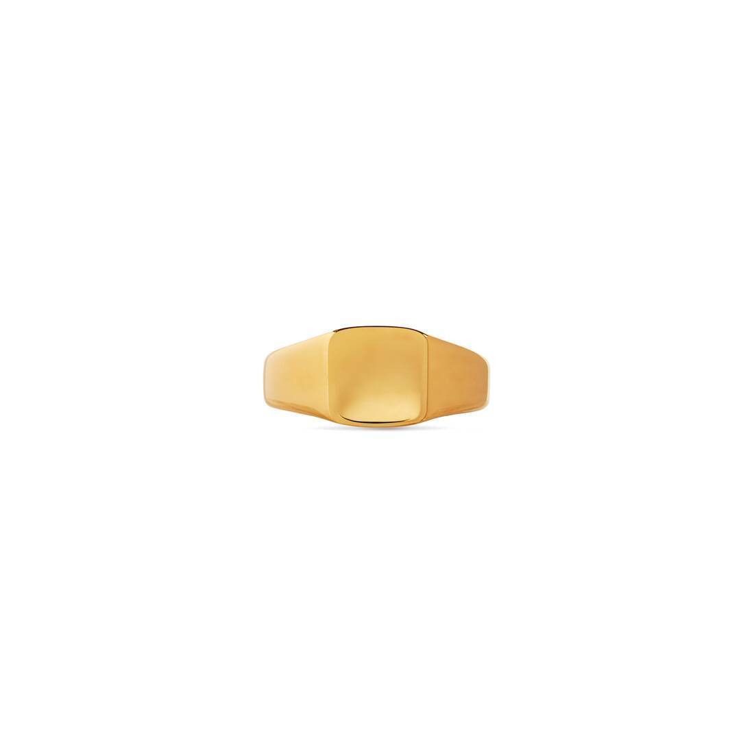 Balenciaga o1bcso1str1125 Size: OS / Maxi Signet Ring in Gold Size ONE SIZE - 1 Thumbnail