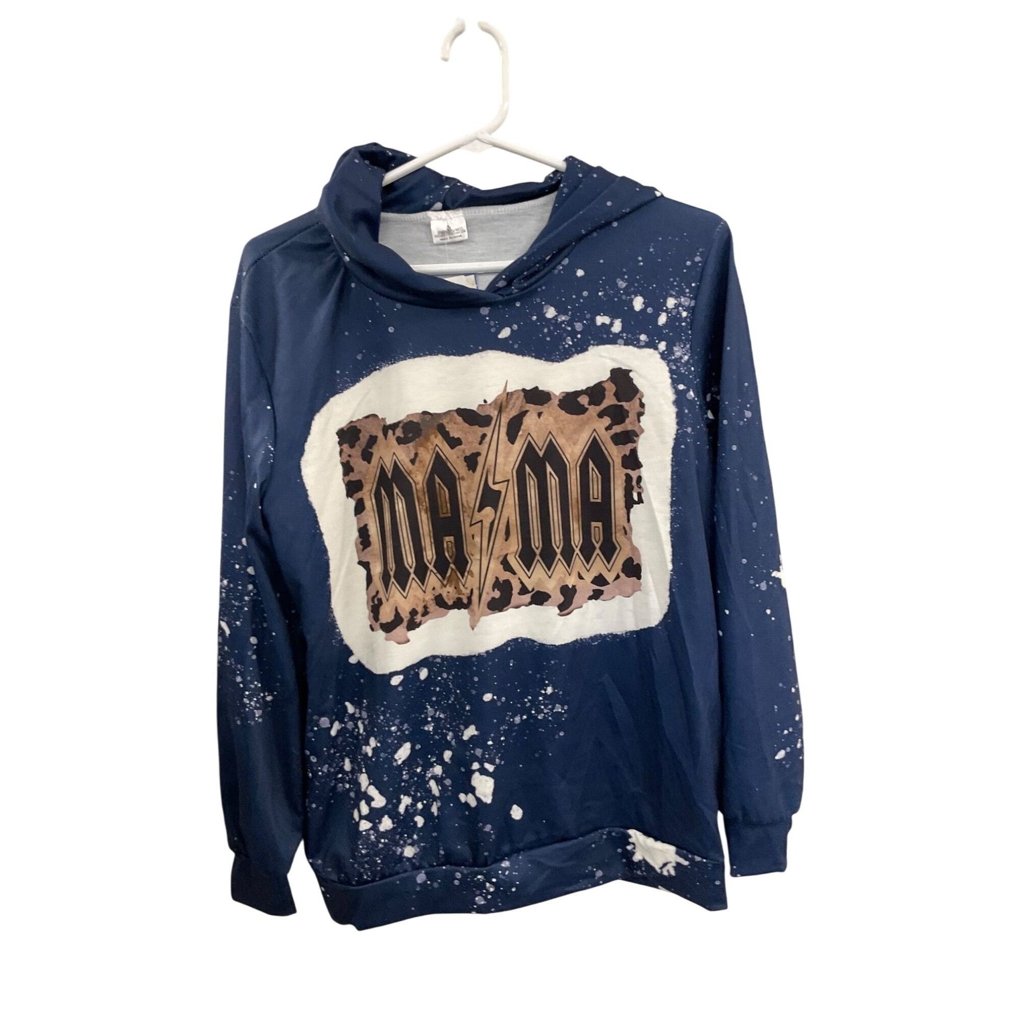 Other Mama Graphic Hoodie Navy Blue Splatter Print Adult Size Smal Size S / US 4 / IT 40 - 1 Thumbnail