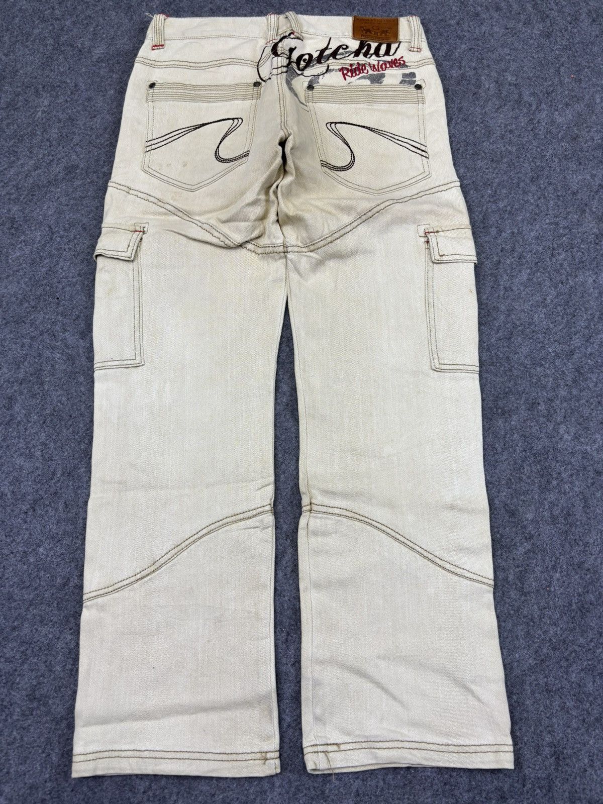 Gotcha 💥Vintage💥 Surf Style Gotcha Stretchable Cargo Pant F697 Size US 31 - 21 Thumbnail