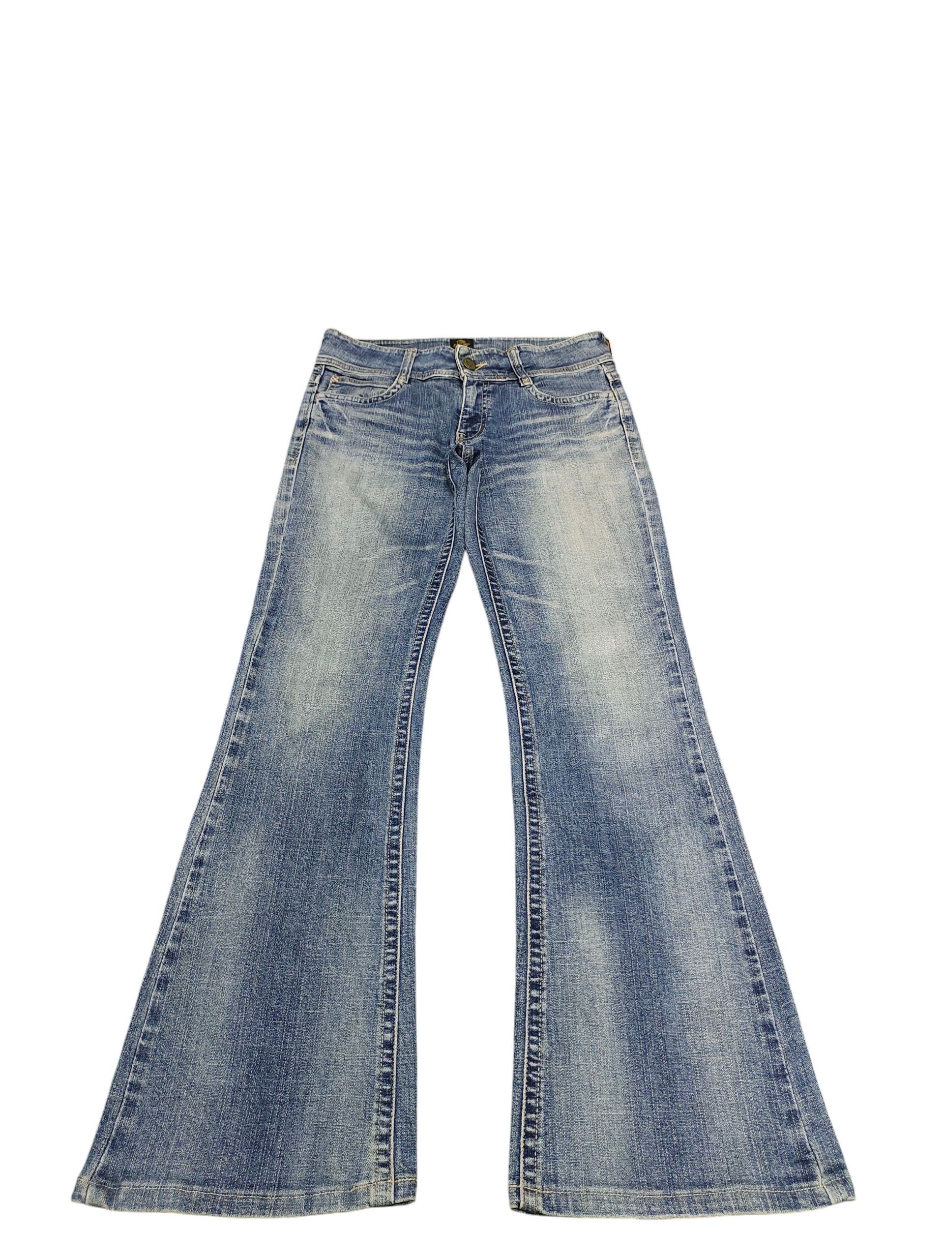 If Six Was Nine Flare Jeans C-Seventeen Clawmark Denim Bootcut Low Rise Size US 28 / EU 44 - 2 Thumbnail