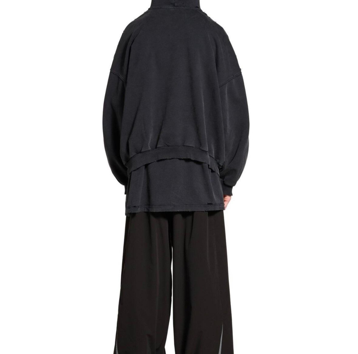 Balenciaga Balenciaga 25ss Dissolve 3B Liquified Wash Worn Hoodie 2501 Size US M / EU 48-50 / 2 - 7 Thumbnail