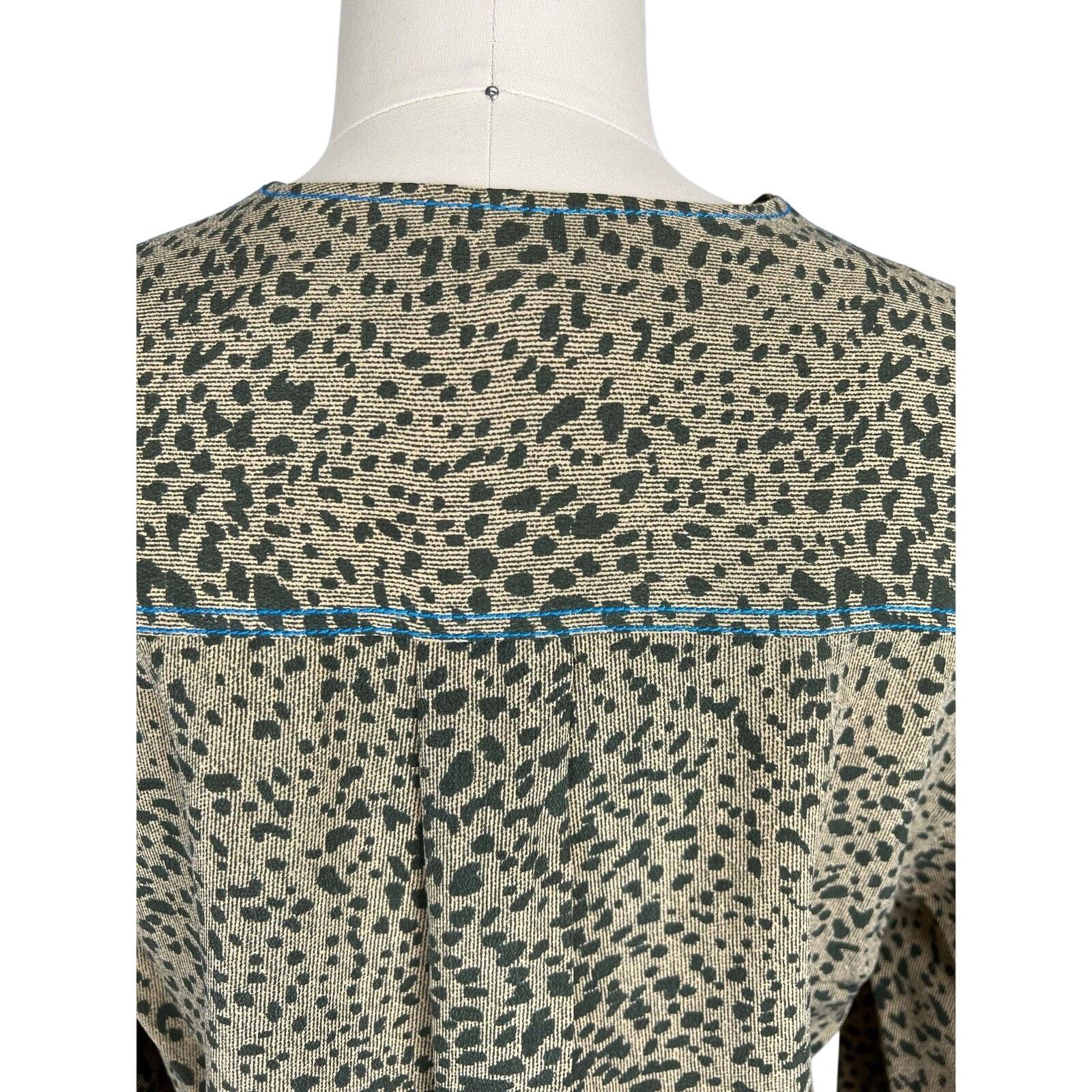Rag & Bone Rag & Bone Olive Shields print blouse sz XS Size US XS / EU 42 / 0 - 5 Thumbnail