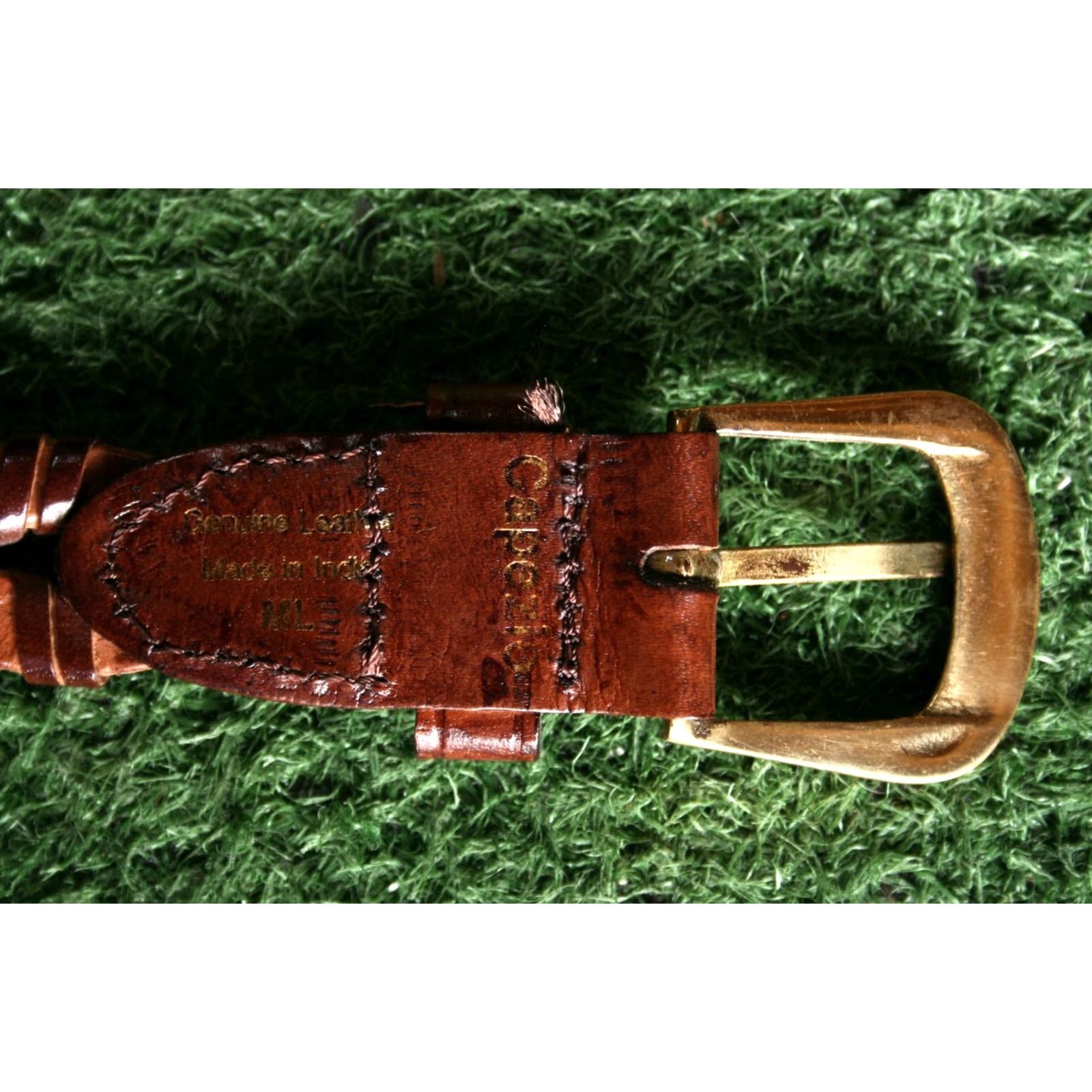 Vintage VINTAGE CAPEZIO Belt Braided Leather Brown Cognac Women's M/L Size Brown Capezio Belt Size ONE SIZE - 7 Thumbnail