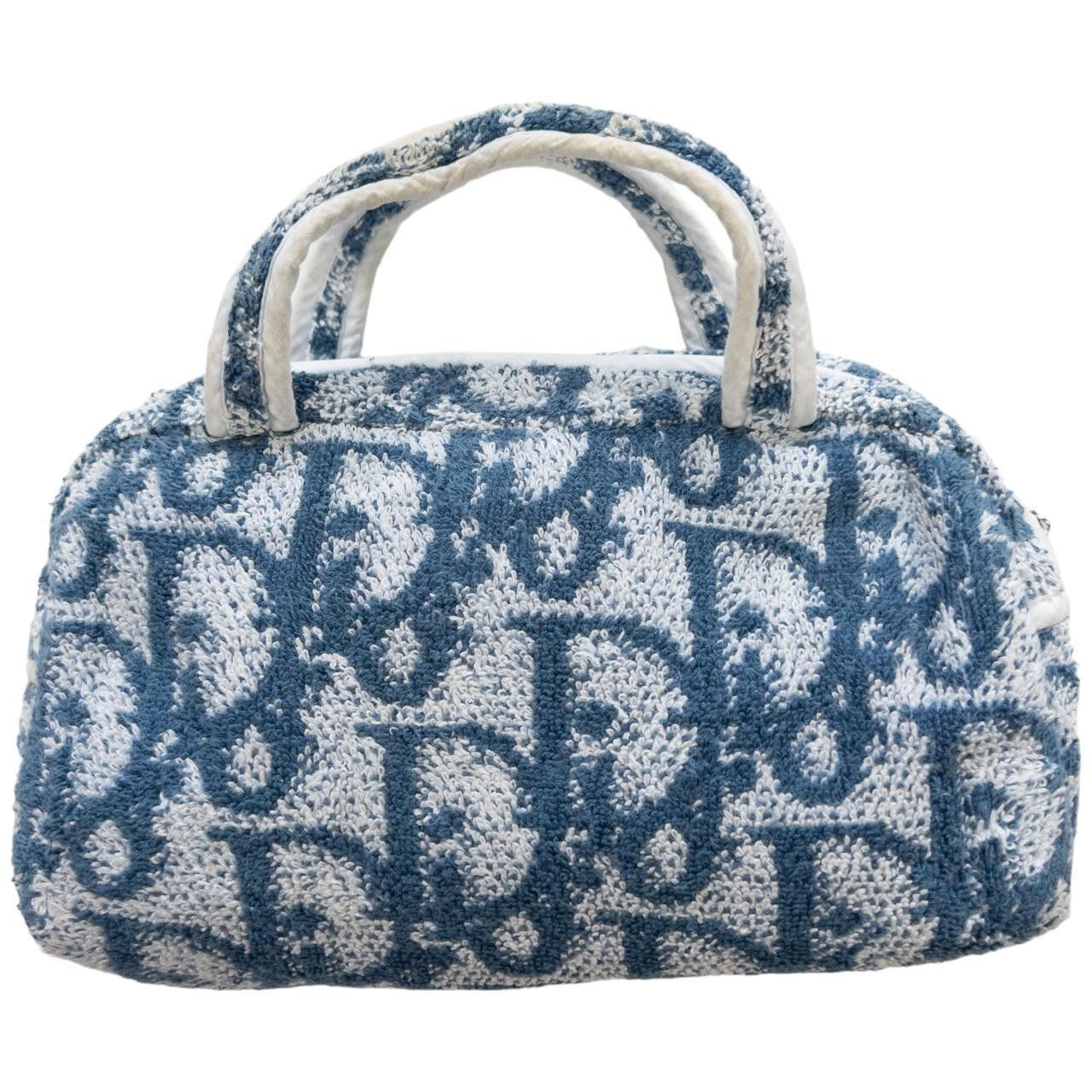 Dior Vintage Dior Terry Cloth Monogram Hand Bag Size ONE SIZE - 2 Thumbnail