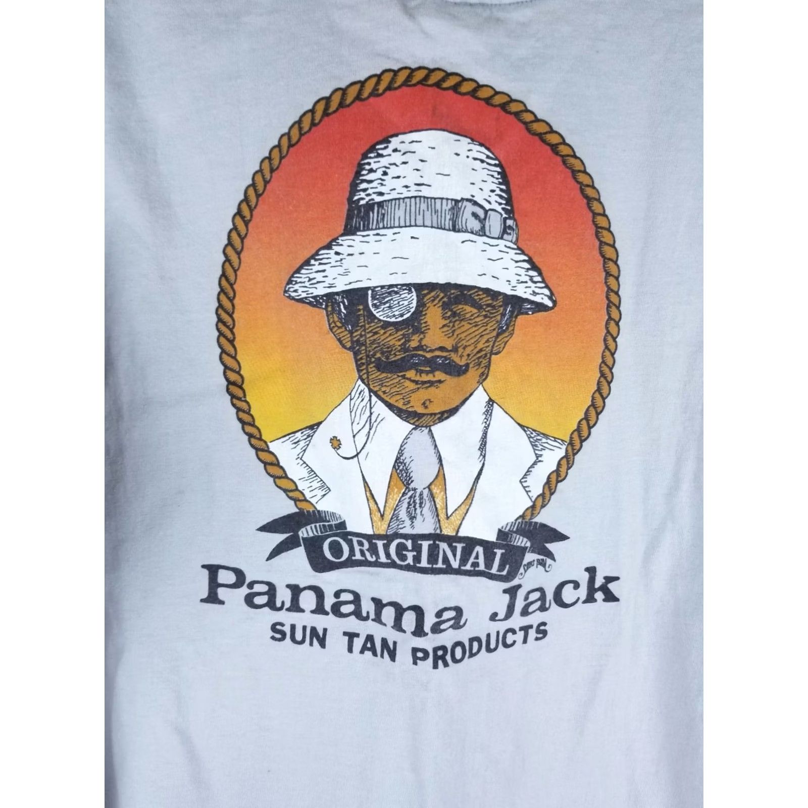 Panama Jack VINTAGE PANAMA JACK T-Shirt Shirt Long Sleeve Gray 1983 SZ M Mens Size US M / EU 48-50 / 2 - 2 Thumbnail