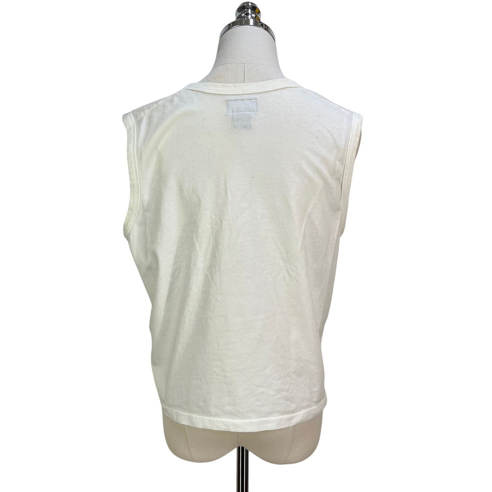 Abercrombie & Fitch Vintage Abercrombie & Fitch Tank Top White Y2K Size L / US 10 / IT 46 - 7 Thumbnail
