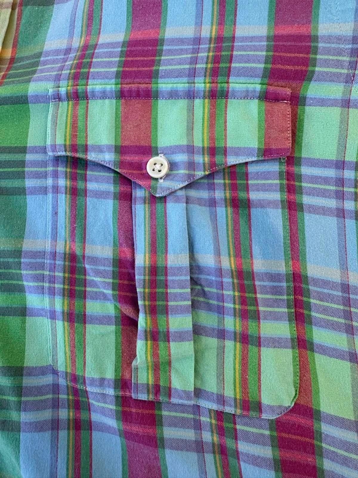 Polo Ralph Lauren Polo Ralph Lauren Trim Military Plaid Shirt XL Size US XL / EU 56 / 4 - 7 Thumbnail