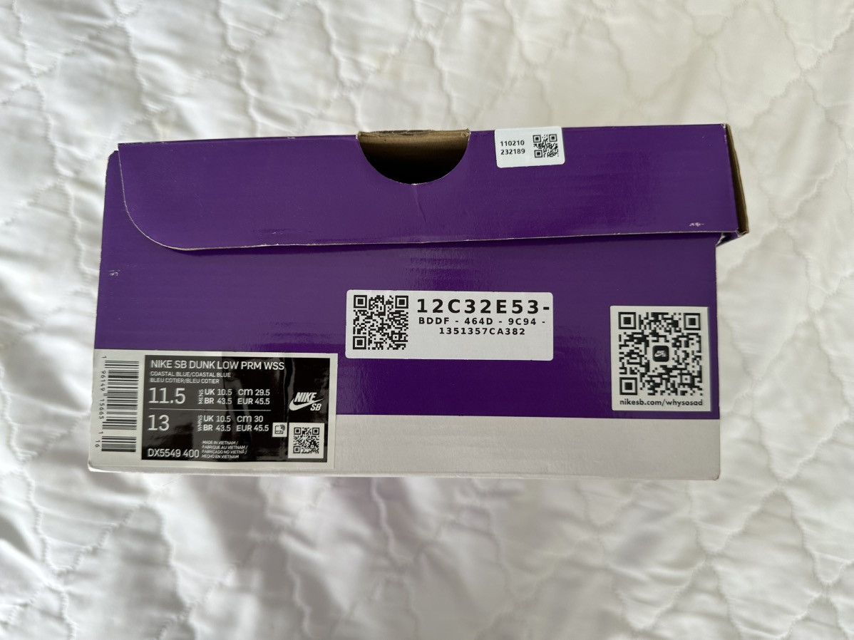 Nike Why so sad? X Dunk Low SB 2022 Size US 11.5 / EU 44-45 - 8 Thumbnail