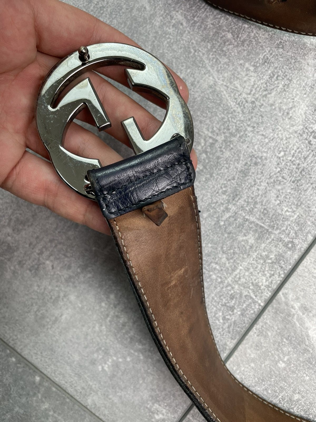 Gucci Gucci GG Leather Belt Size ONE SIZE - 7 Thumbnail