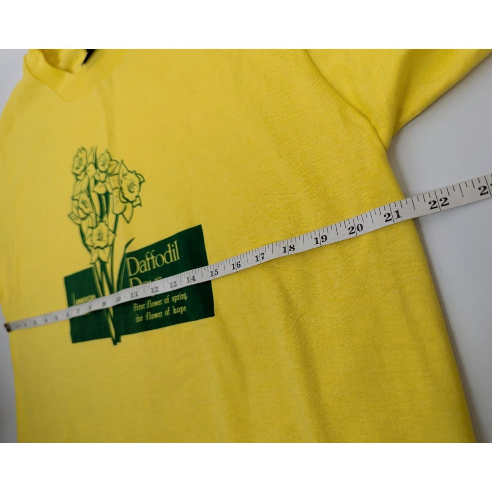 Vintage Vintage 80s Daffodil Days American Cancer Society Yellow T-Shirt Size Large Size US L / EU 52-54 / 3 - 7 Thumbnail
