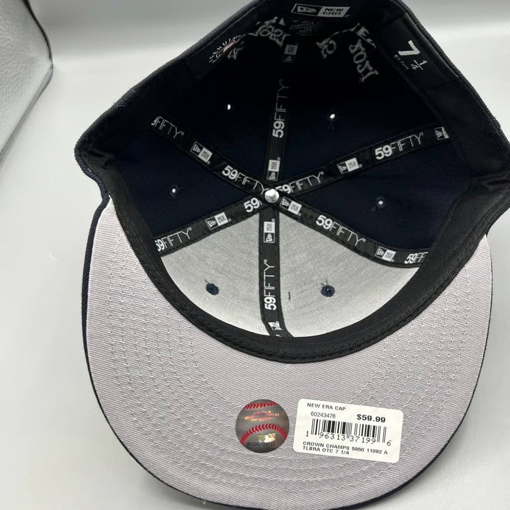 New Era Atlanta Braves Hat Men 7 1/4 59Fifty New Era Fitted Cap New Size ONE SIZE - 4 Thumbnail