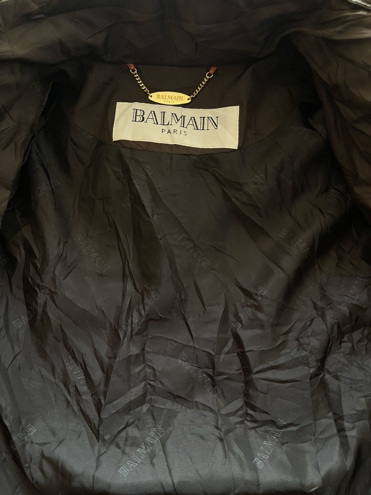 Balmain Vintage Balmain Fur Hoodie Jacket Size US XL / EU 56 / 4 - 14 Thumbnail