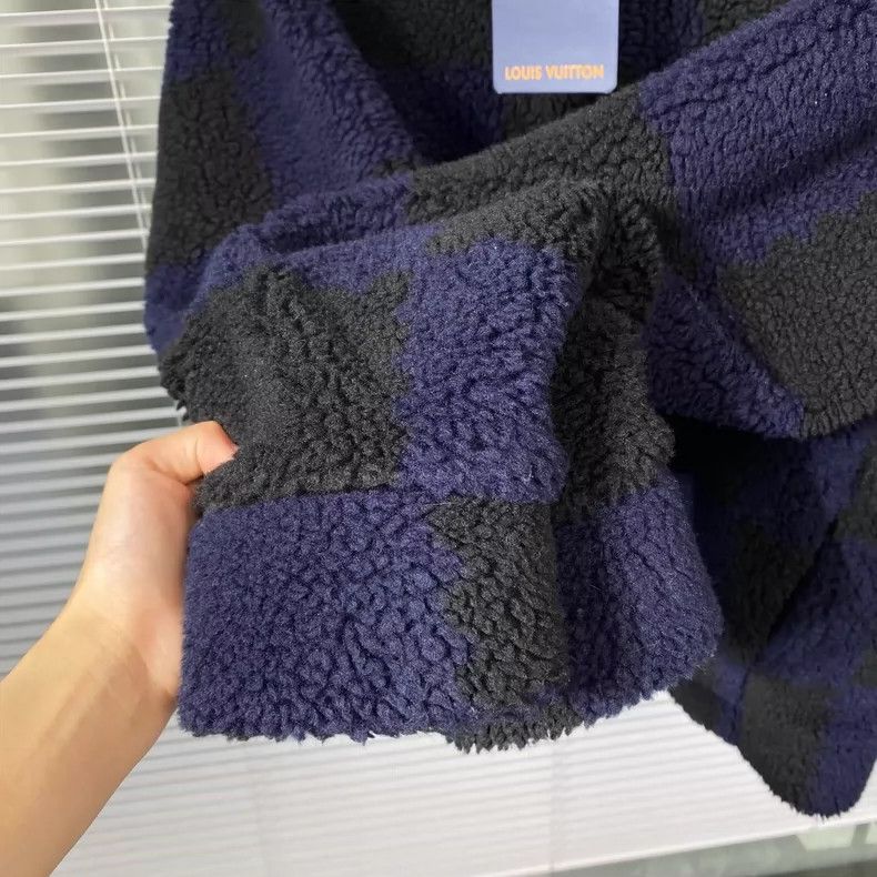 Louis Vuitton Louis Vuitton Lambswool blue and black checkerboard embroid Size US M / EU 48-50 / 2 - 7 Thumbnail