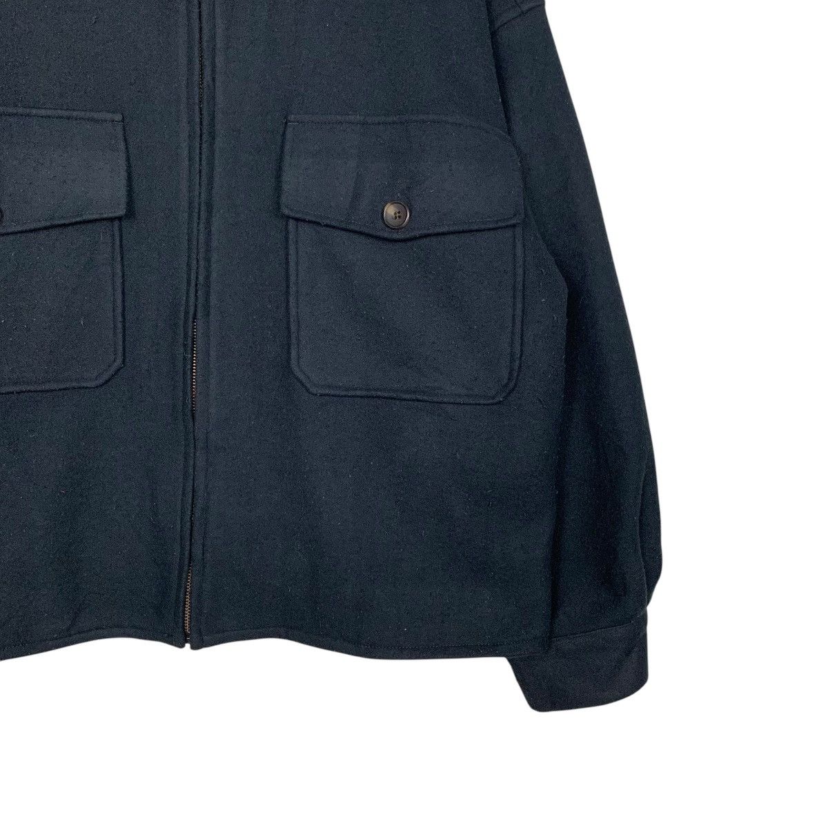 Japanese Brand SENSE OF PLACE Wool Blend Shacket Oversized #2775-C125 Size US M / EU 48-50 / 2 - 6 Thumbnail