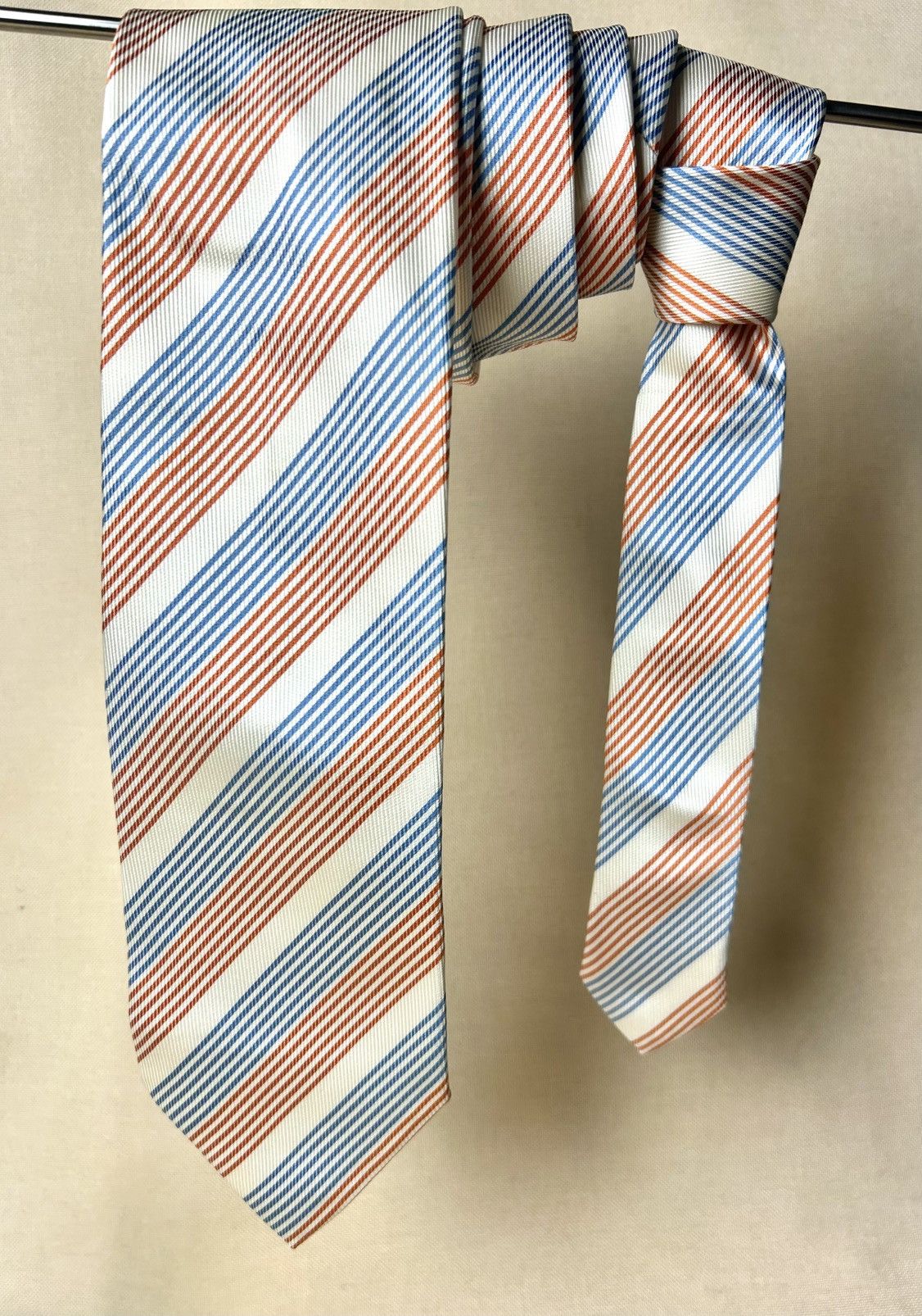 Other J. D. Fielding white colour striped Silk Mens Tie Size ONE SIZE - 1 Thumbnail