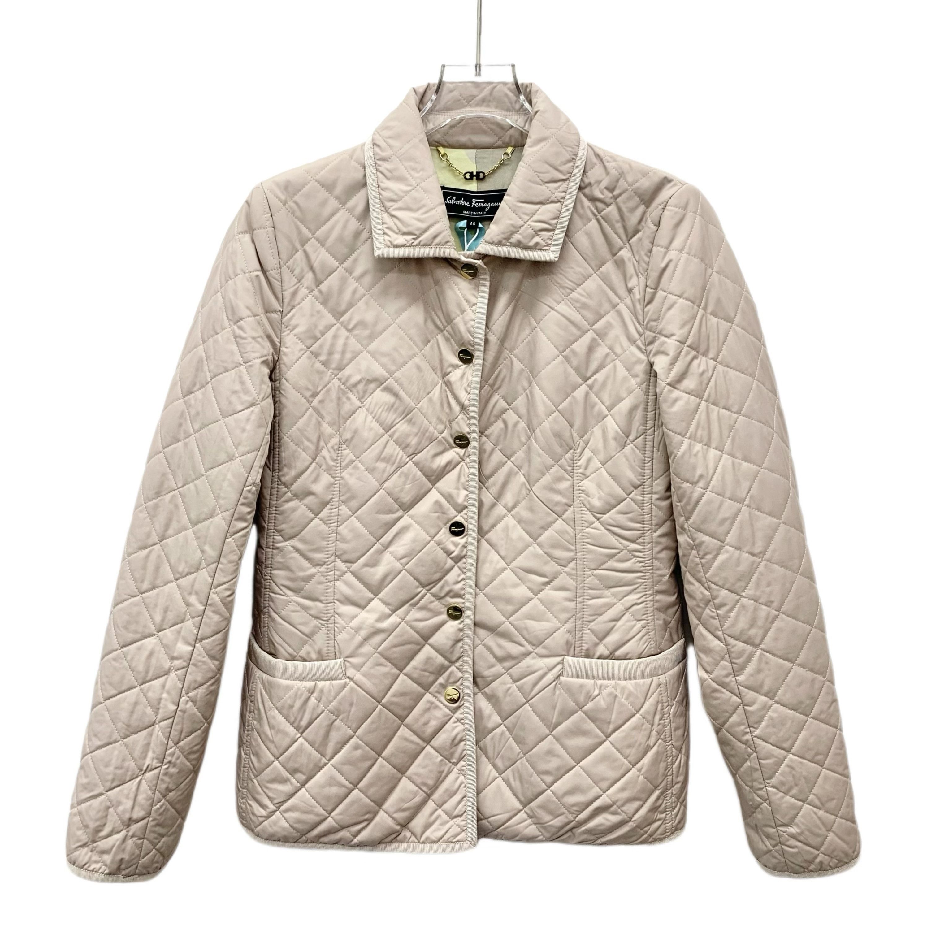 Salvatore Ferragamo Salvatore Ferragamo Quilted Jacket Pink (40) Size S / US 4 / IT 40 - 1 Thumbnail