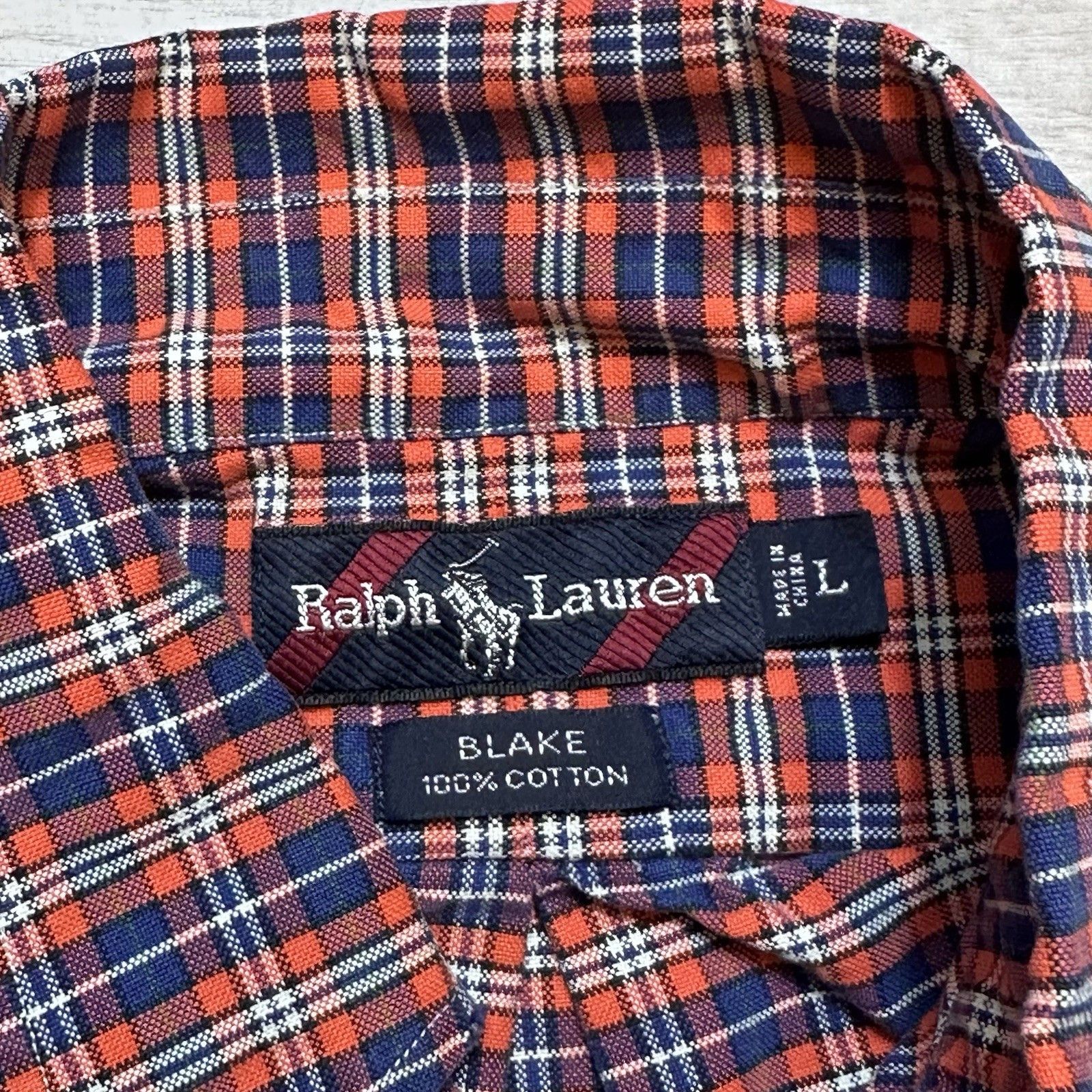 Polo Ralph Lauren Polo Ralph Lauren Mens Large Plaid Button Down "Blake" Shirt Size US L / EU 52-54 / 3 - 7 Thumbnail