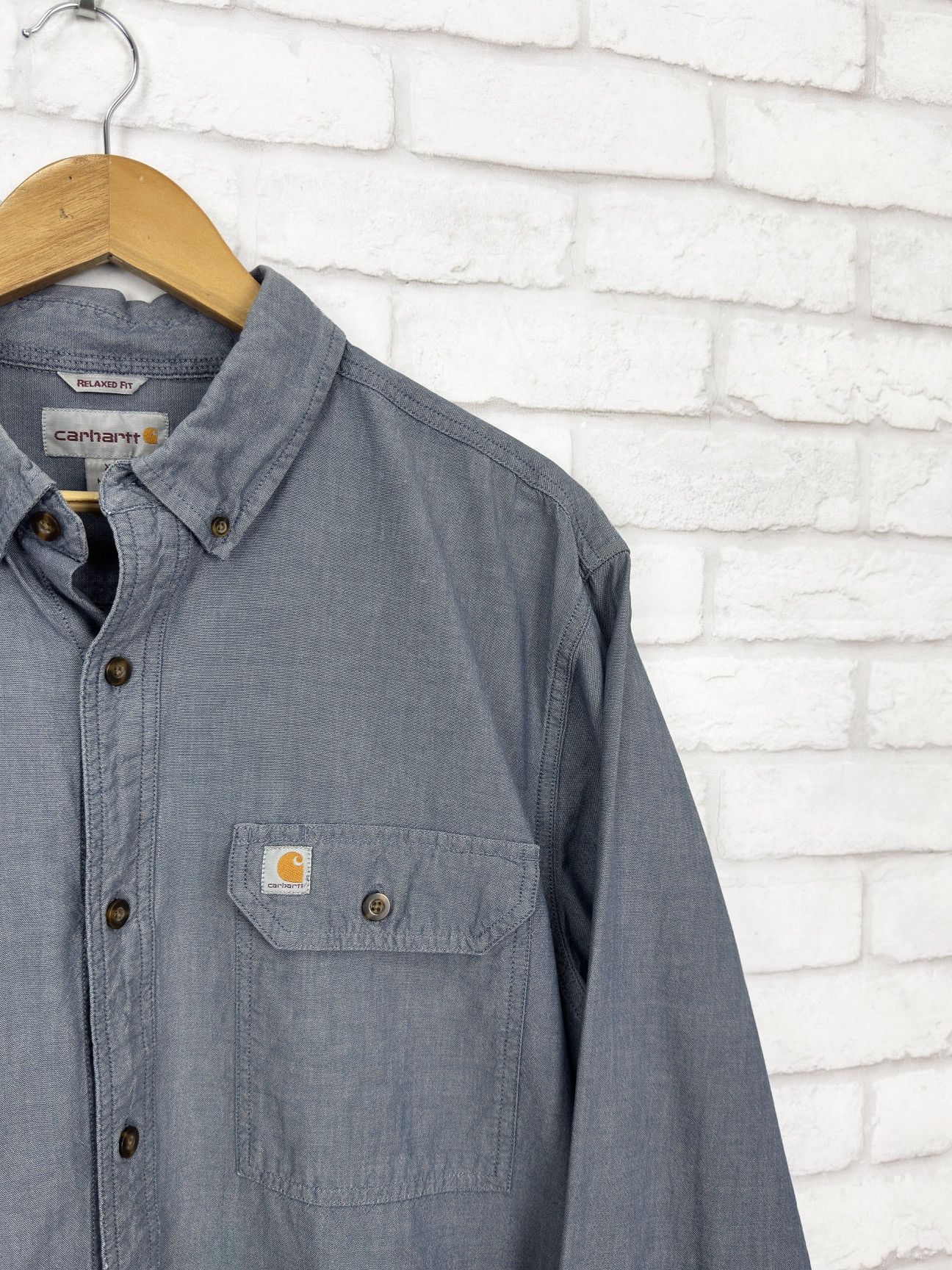 Carhartt Carhartt Vintage Button Ups Shirt Relaxed Fit Size US XL / EU 56 / 4 - 3 Thumbnail
