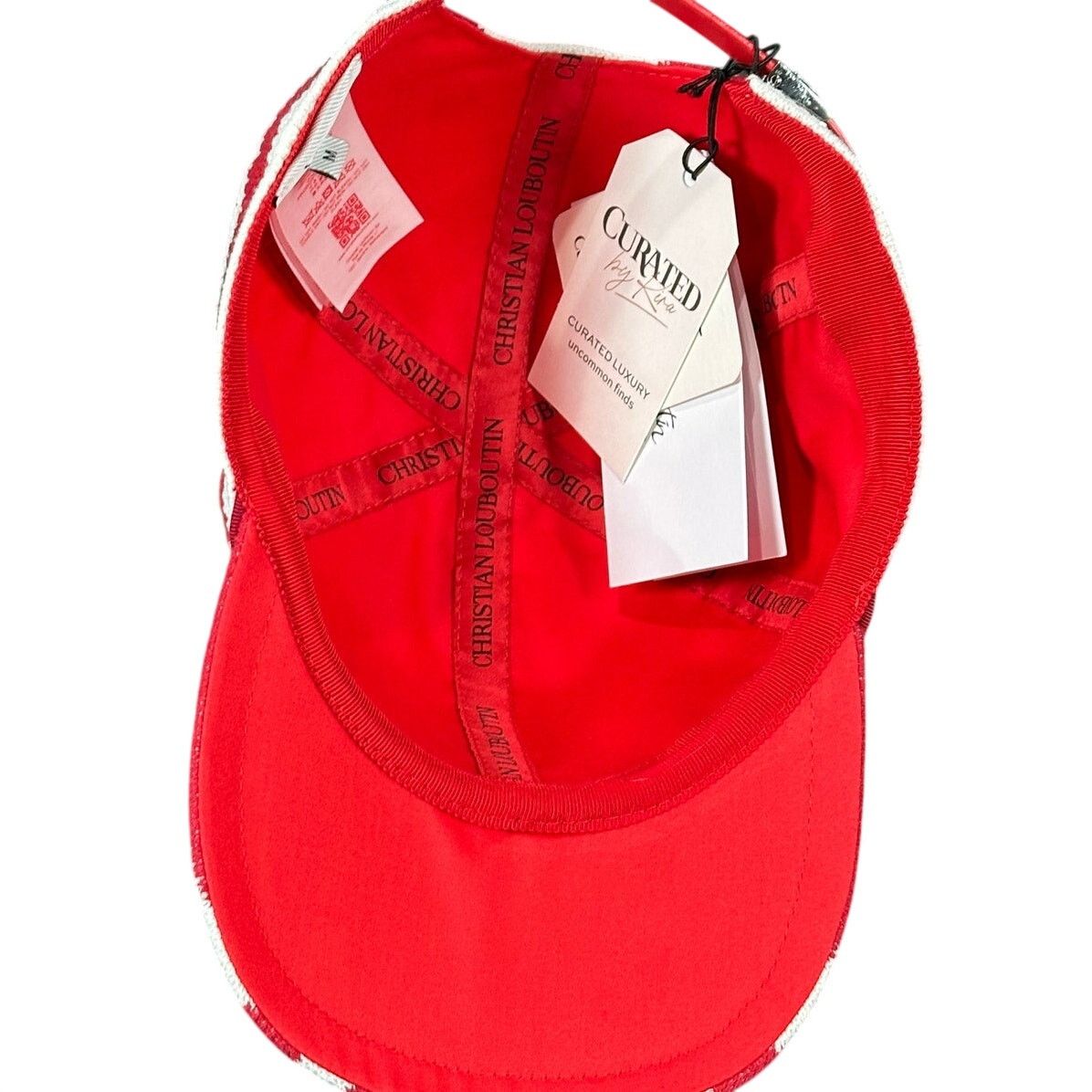 Christian Louboutin Christian Louboutin Mooncrest Hat Red White CL MgmSz M NWT Size ONE SIZE - 6 Thumbnail