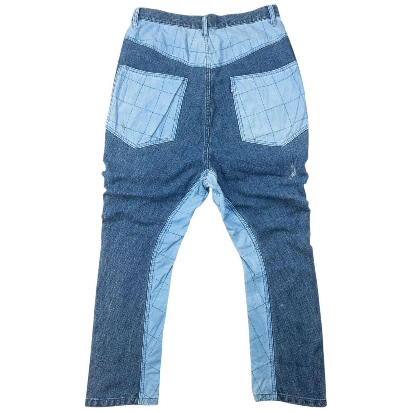Issey Miyake Vintage Ne-Net By Issey Miyake Patchwork Denim Jeans W30 Size 30" / US 8 / IT 44 - 3 Thumbnail