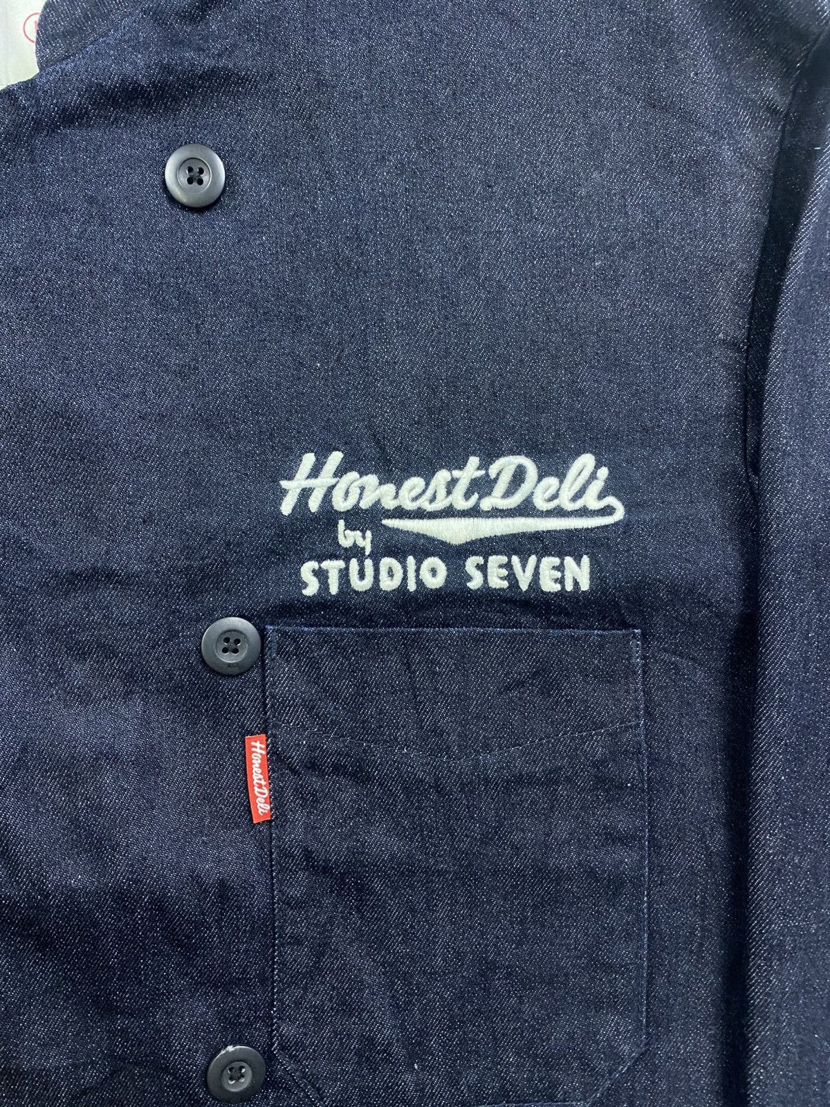GU × Studio Seven × Vintage Vintage Honest Deli X Gu By Studio Seven Denim Jacket Size US L / EU 52-54 / 3 - 7 Thumbnail
