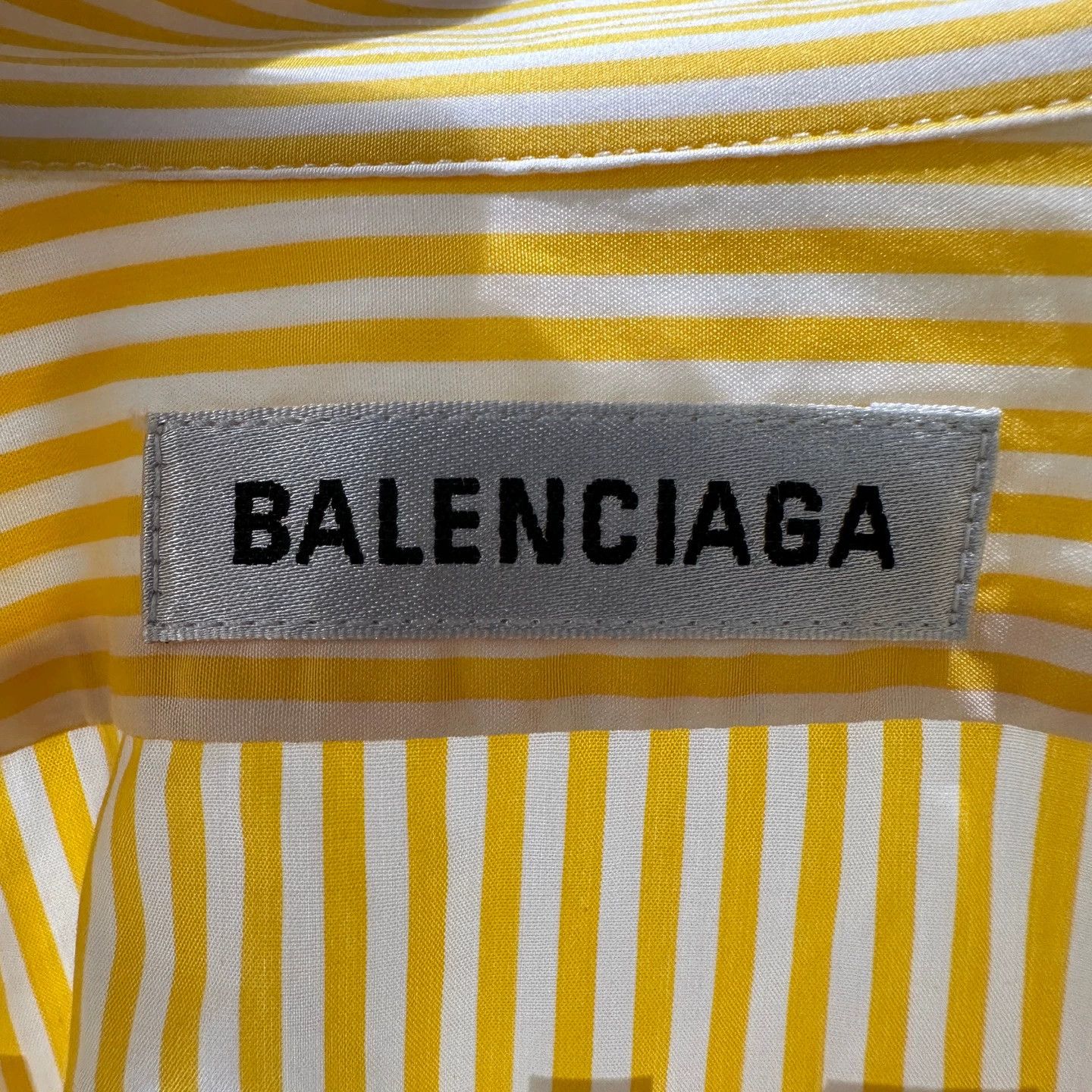 Balenciaga Balenciaga may549 striped logo letter shirt 36 cotton Size XS / US 0-2 / IT 36-38 - 3 Thumbnail
