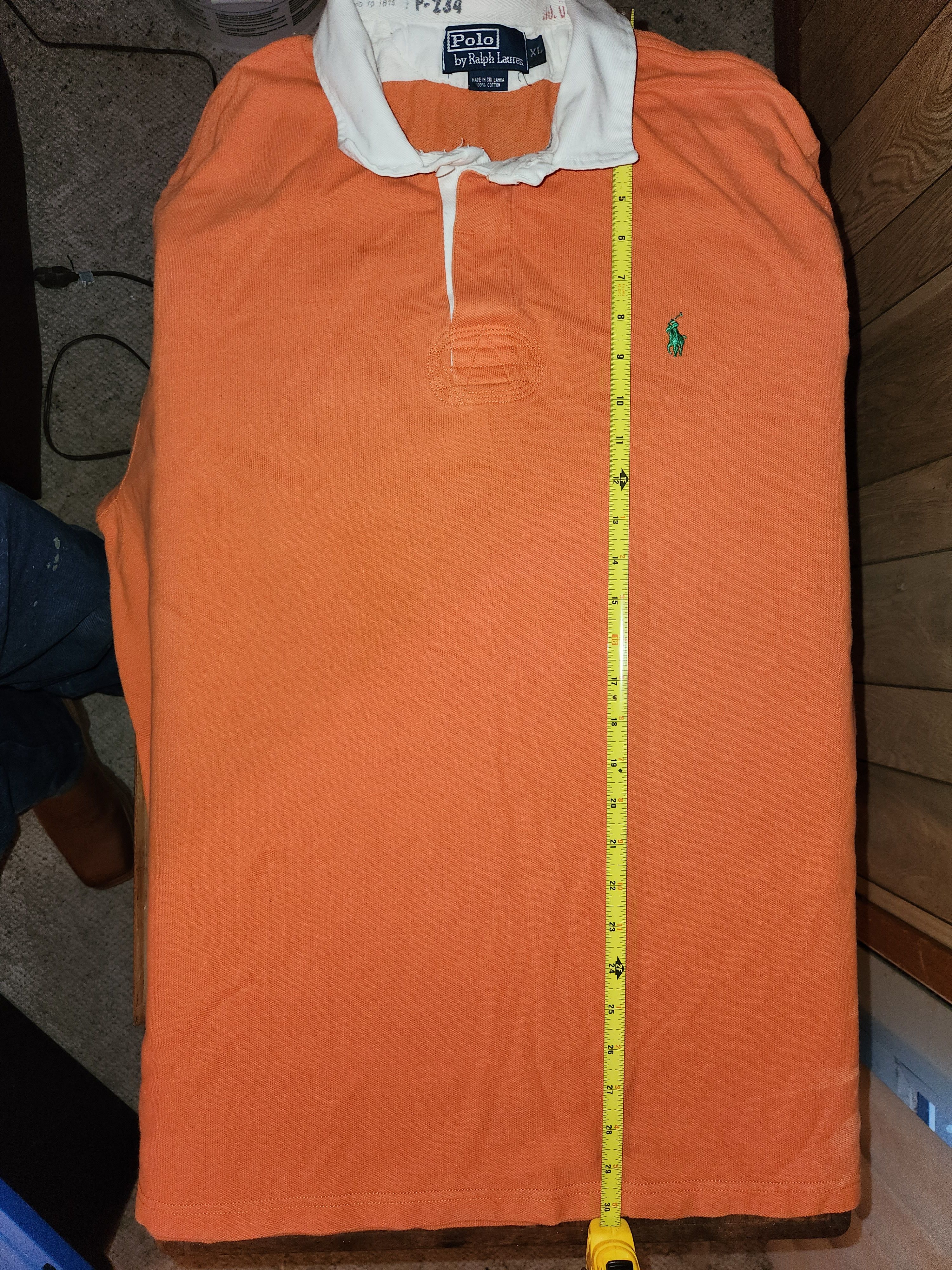 Polo Ralph Lauren Vintage Ralph Lauren Polo Shirt Orange Green Canoes Kayaks Size US XL / EU 56 / 4 - 5 Thumbnail