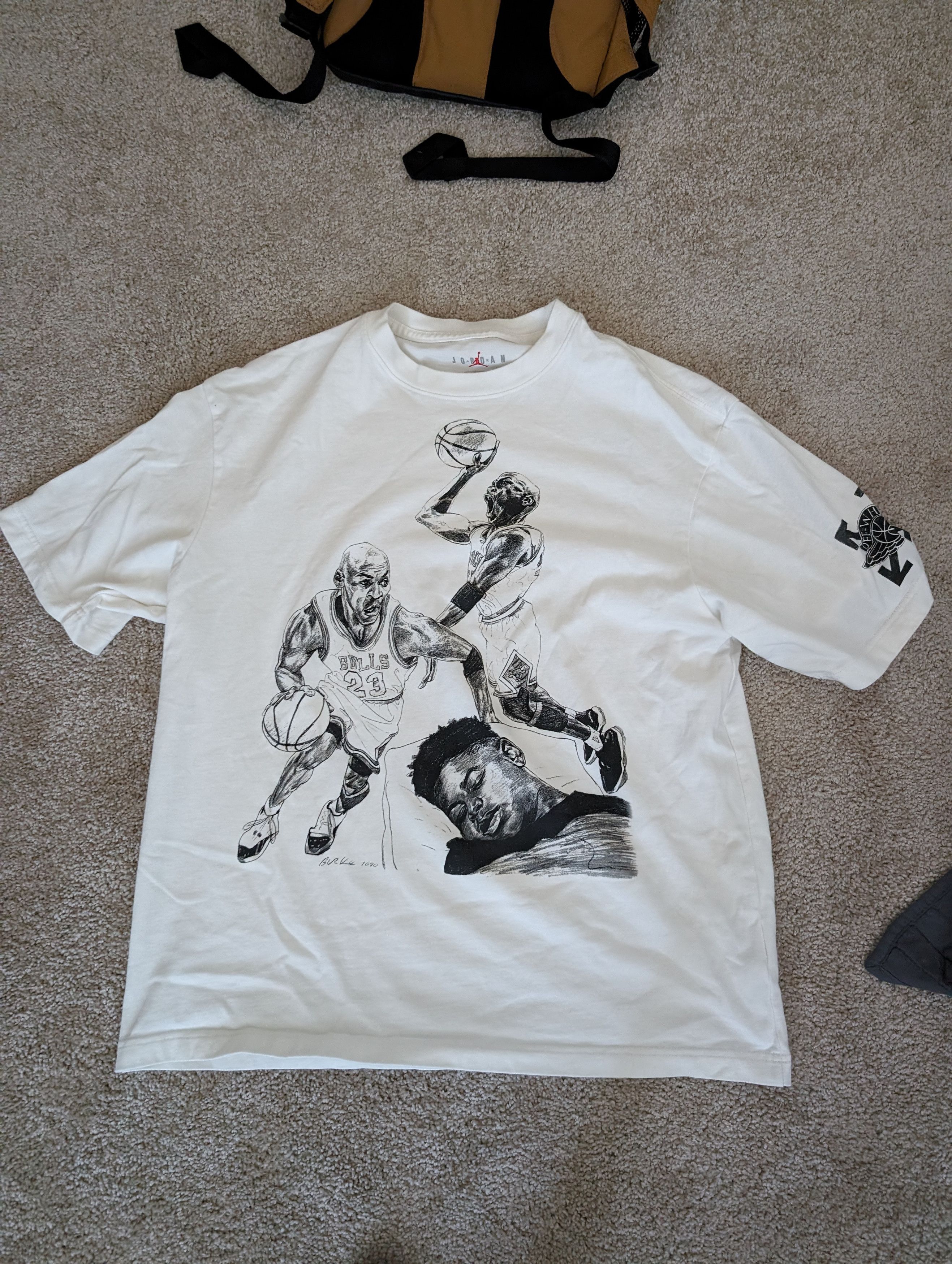 Pre-owned Jordan Nike Off White X Jordan Basketball Shirt