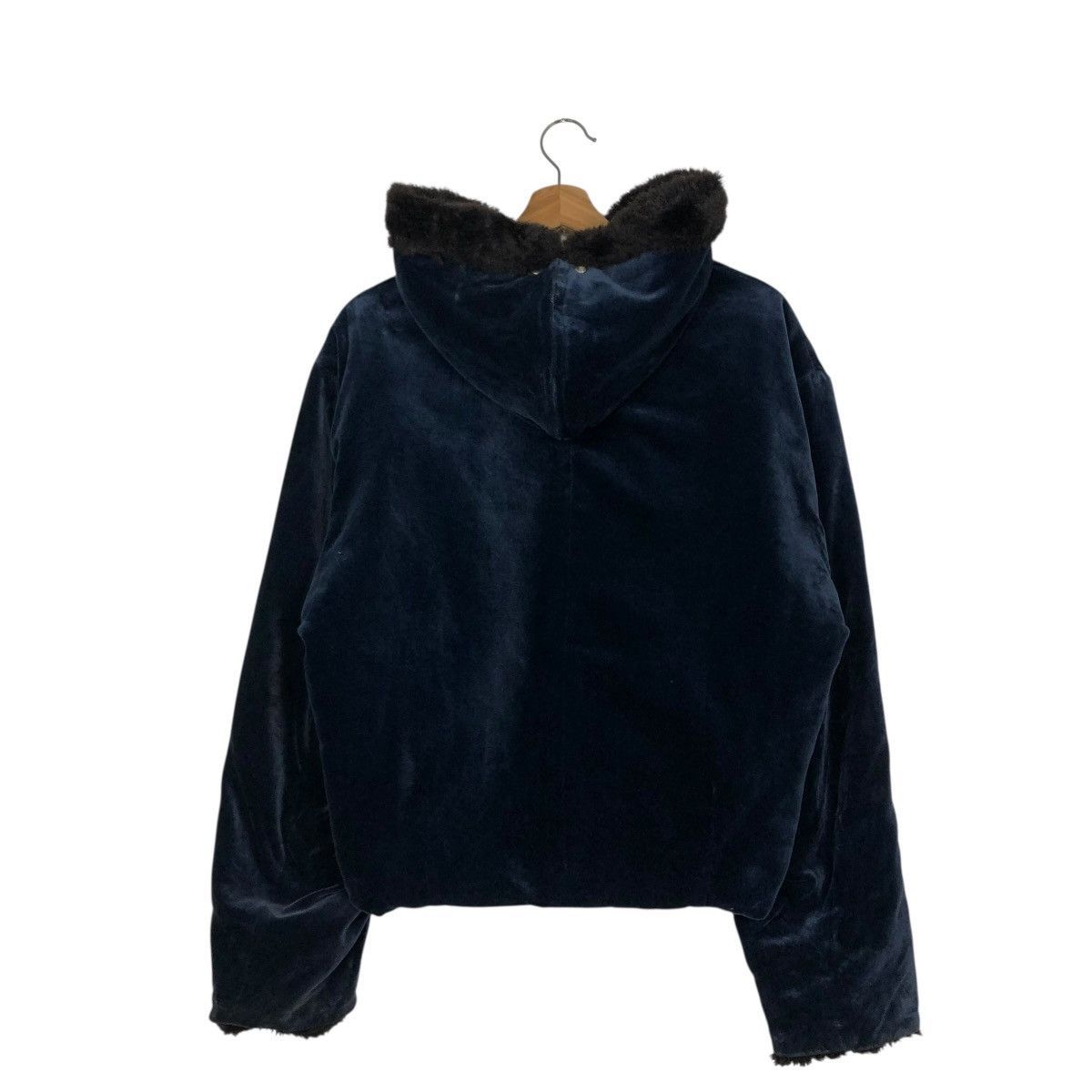 Japanese Brand 🔥RICH DARK BLUE BOMBER JACKET FUR INTERIOR ISSEY MIYAKE Size US L / EU 52-54 / 3 - 10 Thumbnail