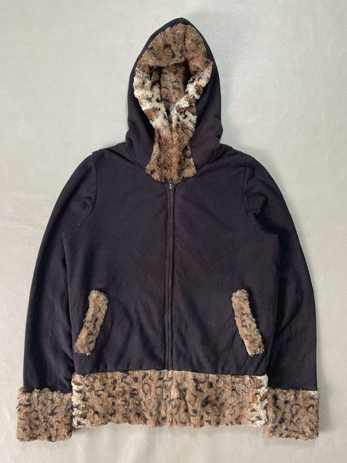 If Six Was Nine Japanese Fleece Fur hoodie leopard ifsix lgb style Size US M / EU 48-50 / 2 - 3 Thumbnail