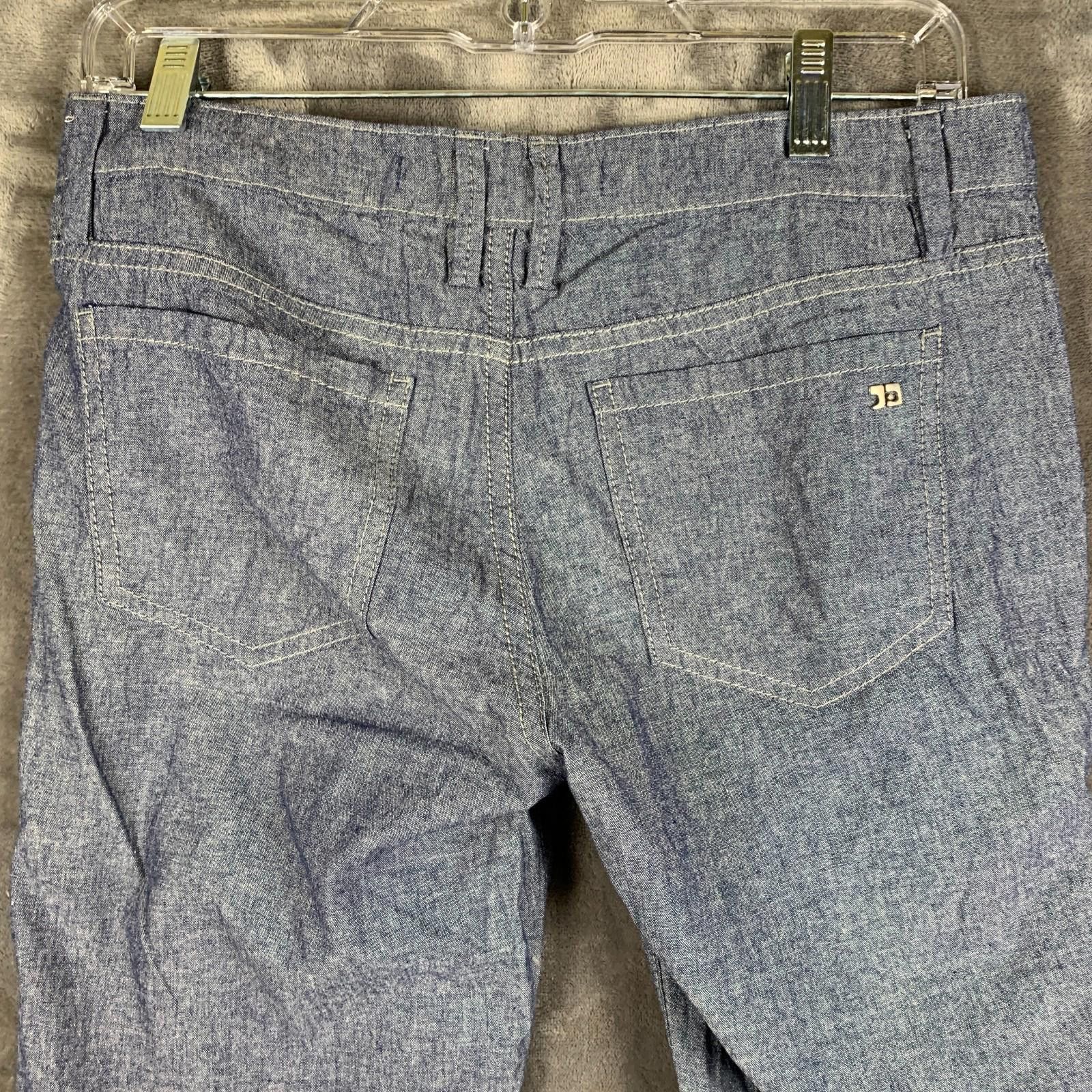 Designer Joes Jeans Chambray Wide Leg Trouser Pants Sz 30x30 (372) Size 26" / US 2 / IT 38 - 5 Thumbnail