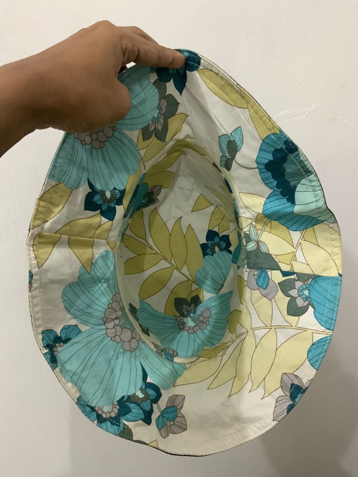 Denime Denim Flower Reversible Hat Size ONE SIZE - 6 Thumbnail