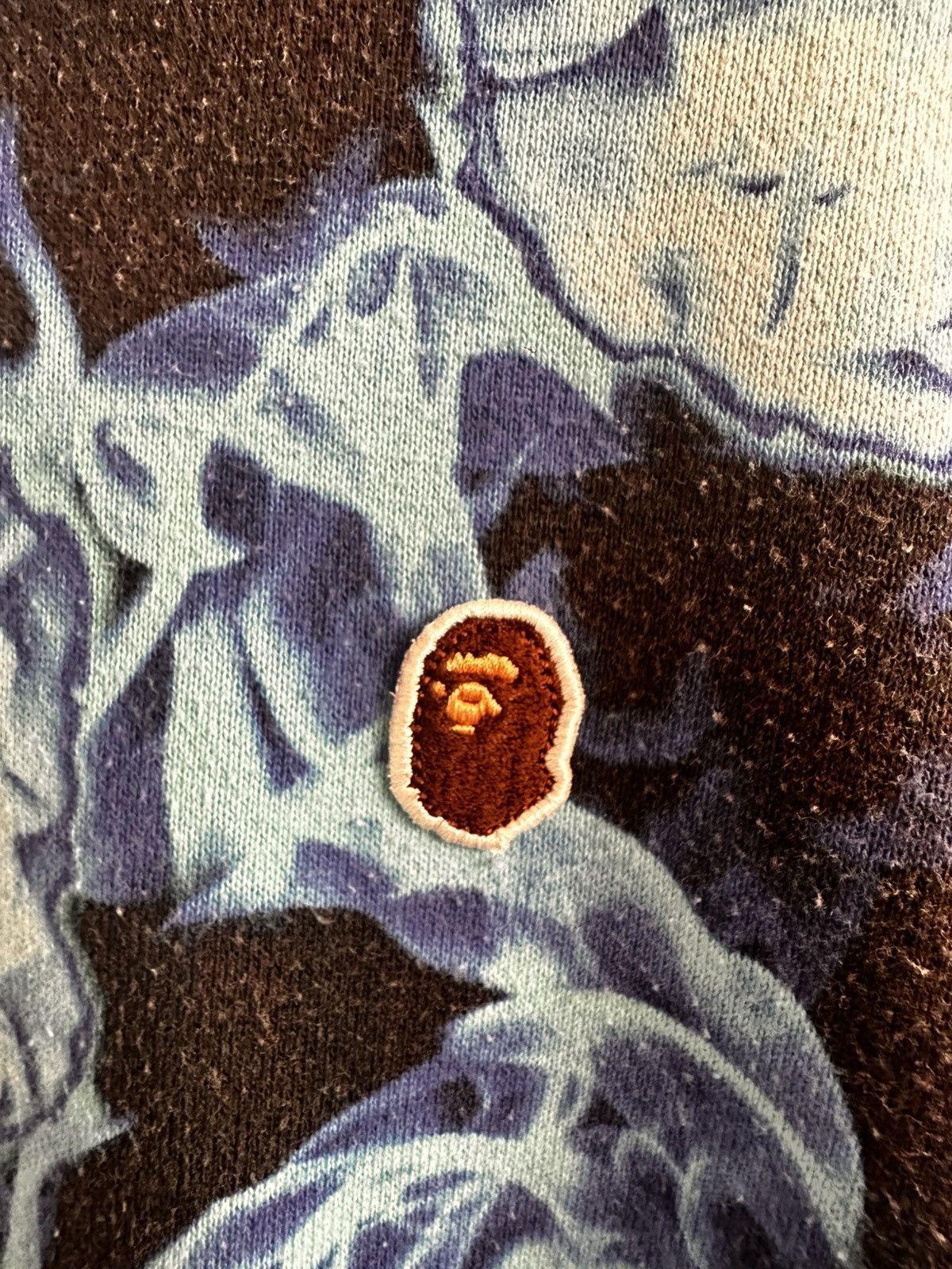 Bape BAPE Flame Wide crewneck blue Size US L / EU 52-54 / 3 - 3 Thumbnail